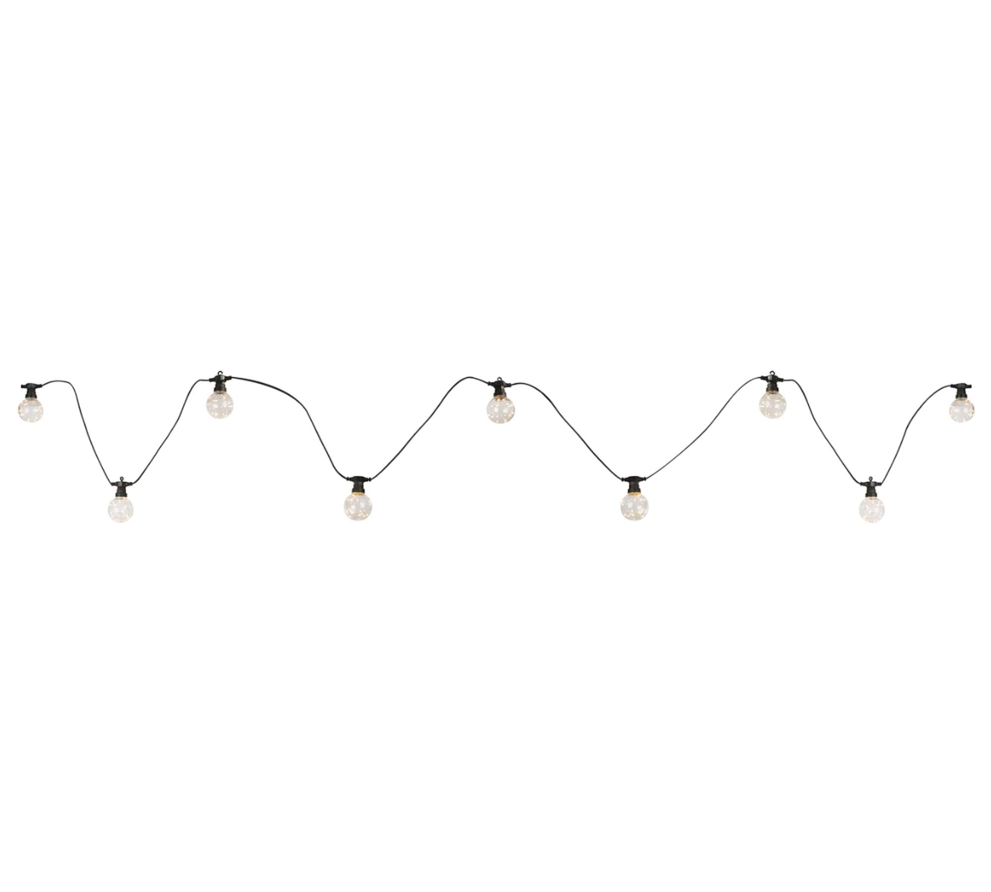 String lights 10-light plastic black