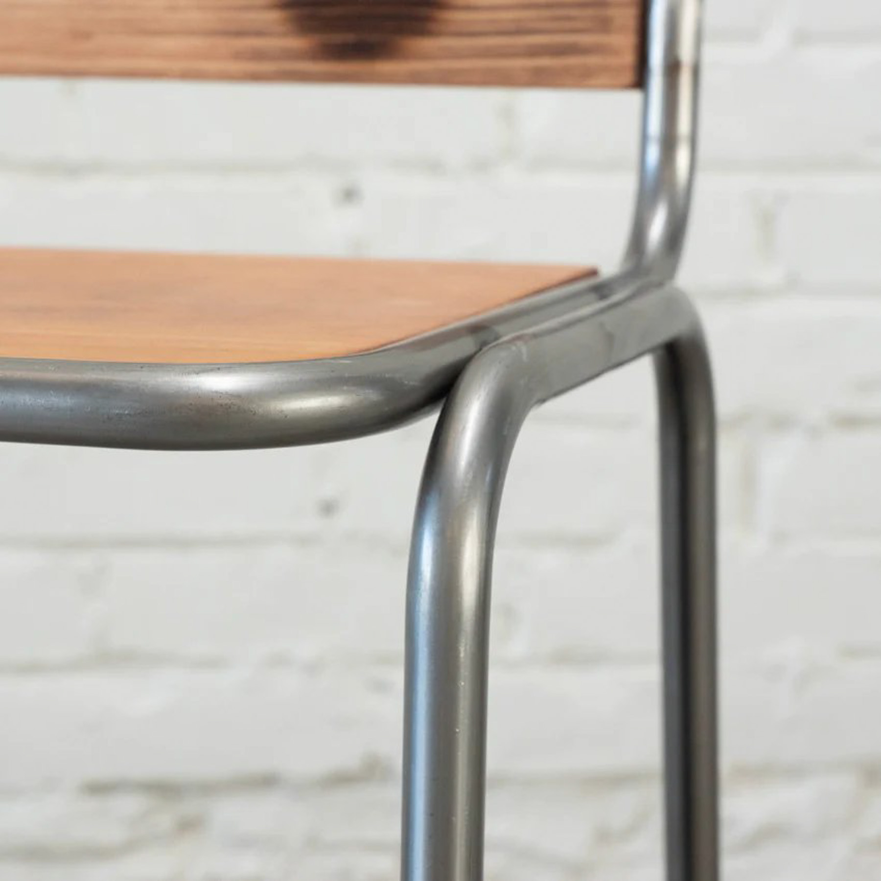 Jaden Hocker Holz Metall Braun