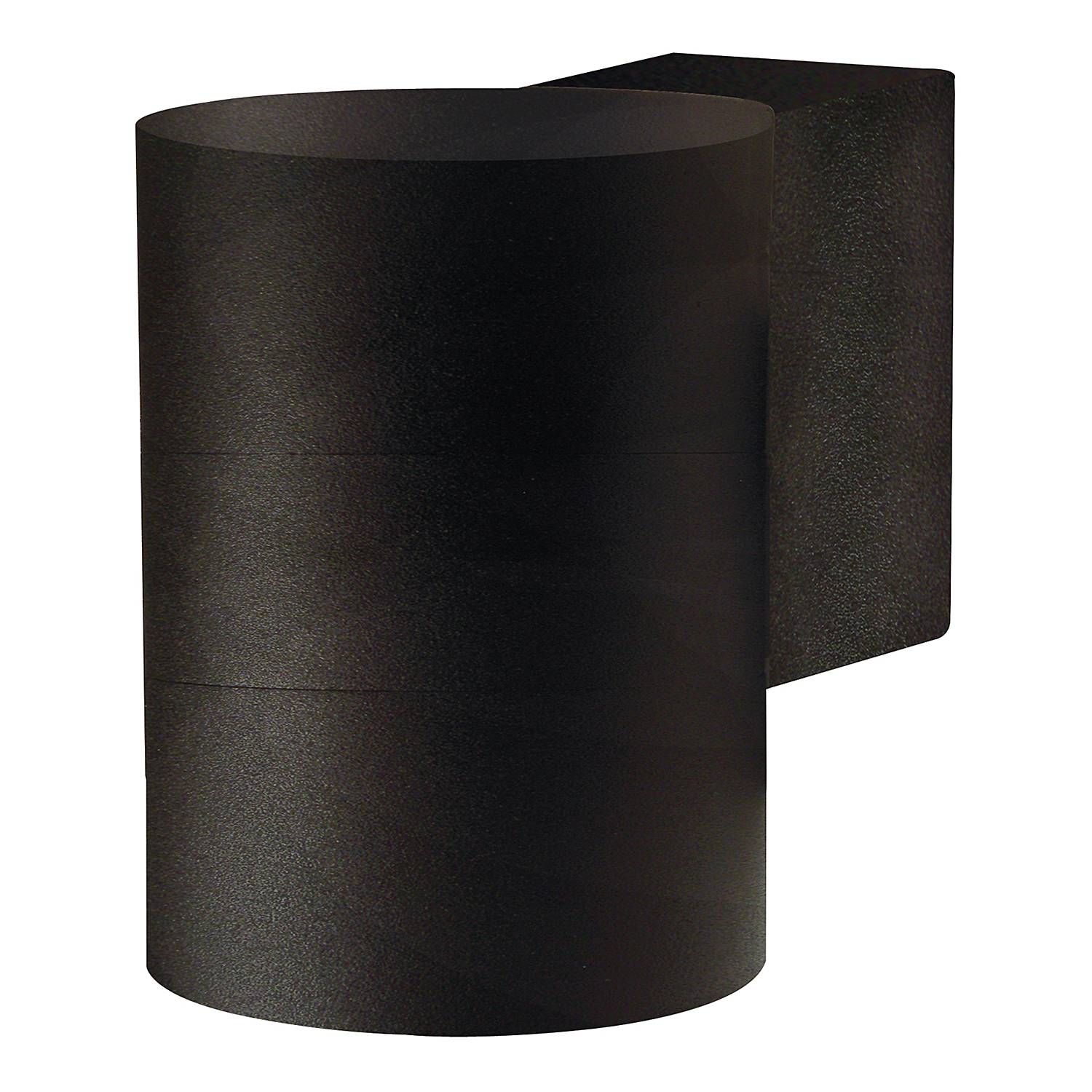 Wandleuchte Tin Maxi Double Aluminium Schwarz