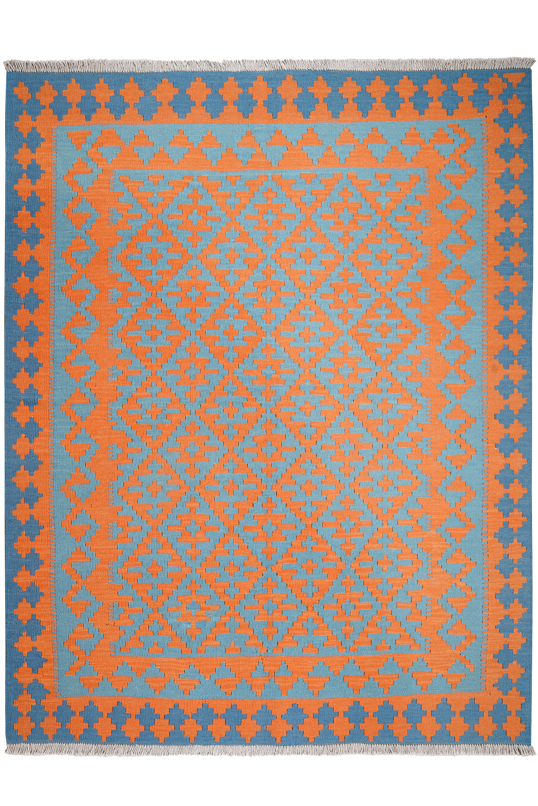 Kelim Gashgai Teppich Wolle Orange