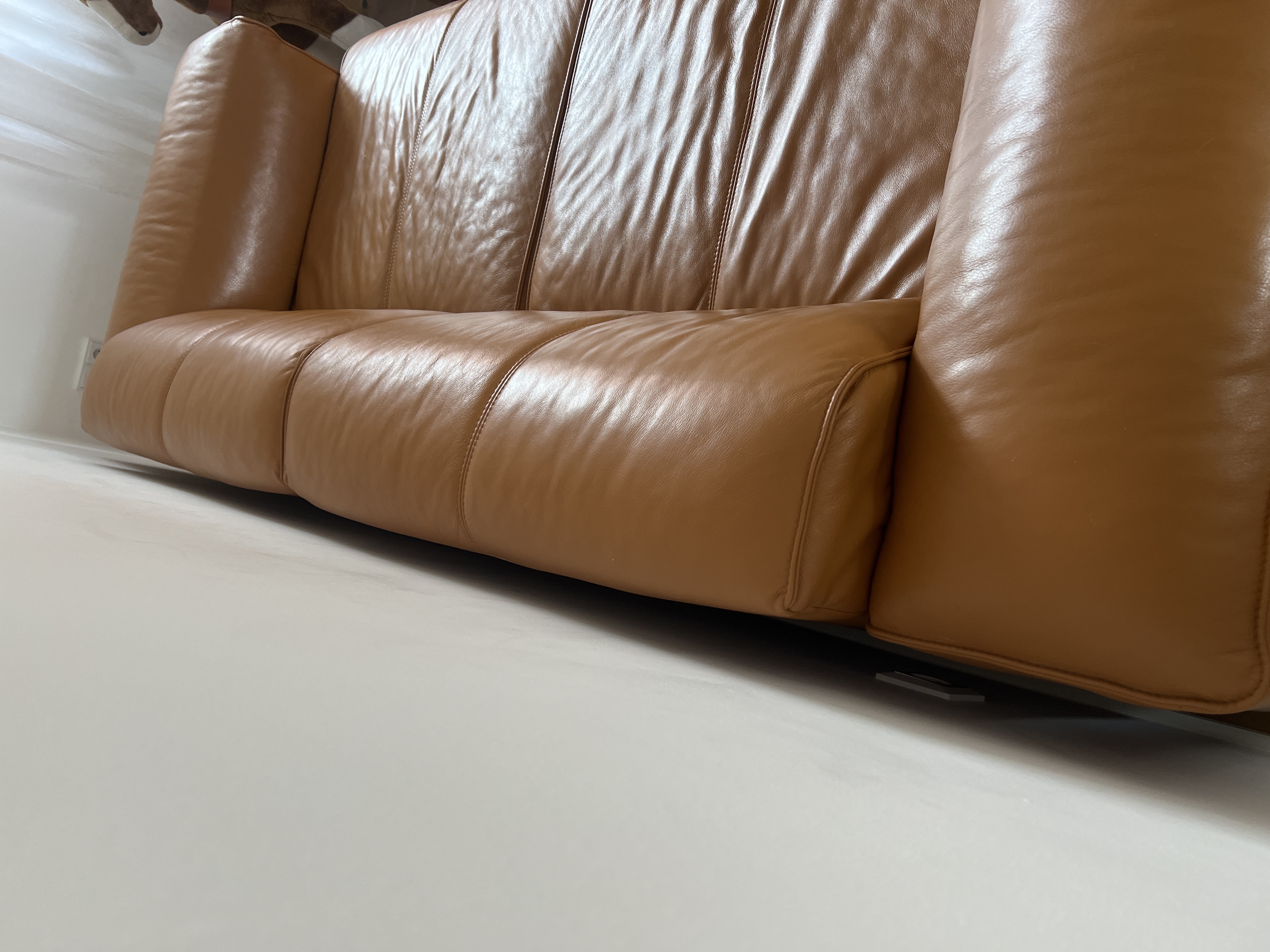 Hudson Sofa Leather Brown