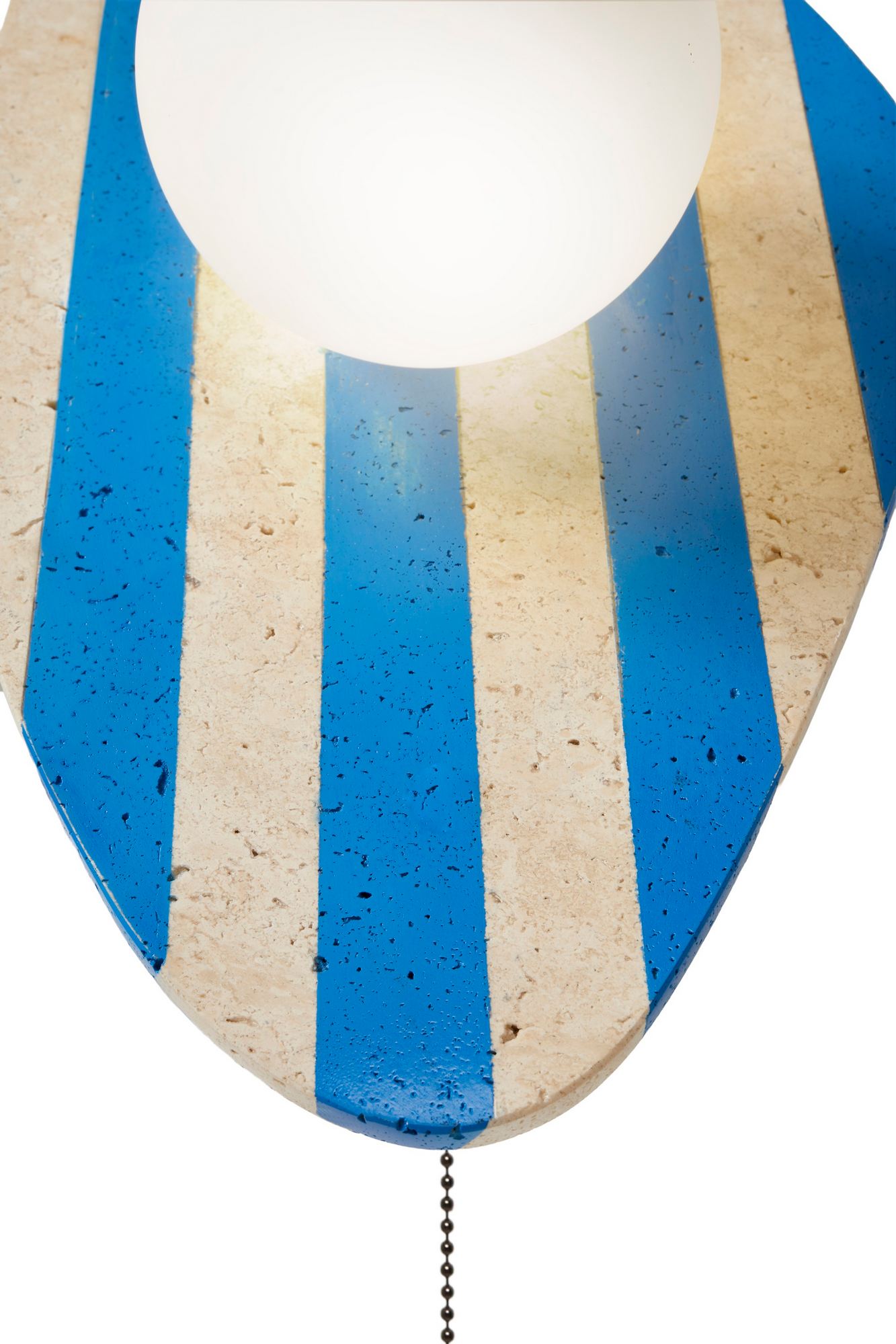 Side Wandleuchte Travertin Blau