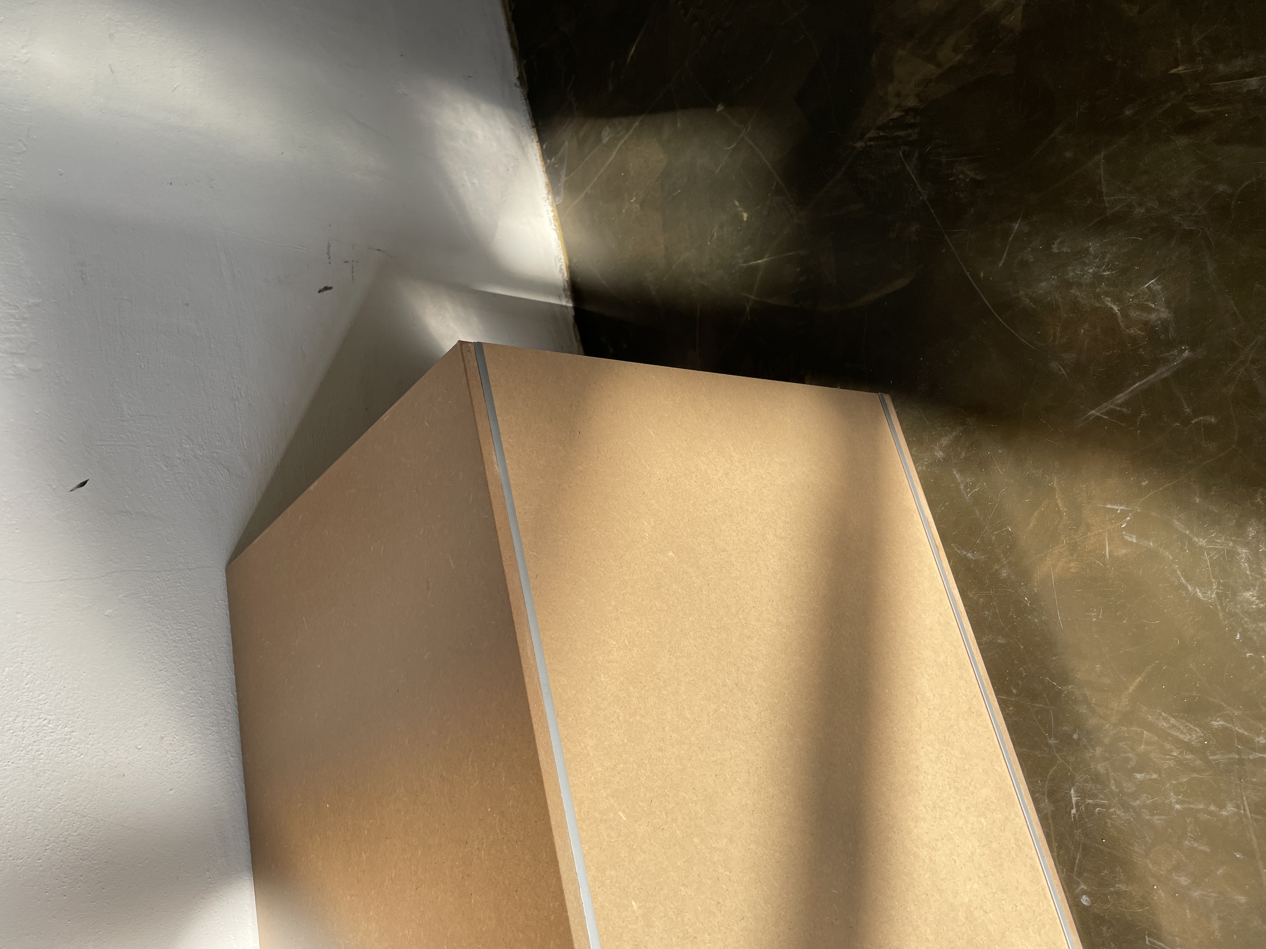 TV Sideboard Holz Aluminum Braun