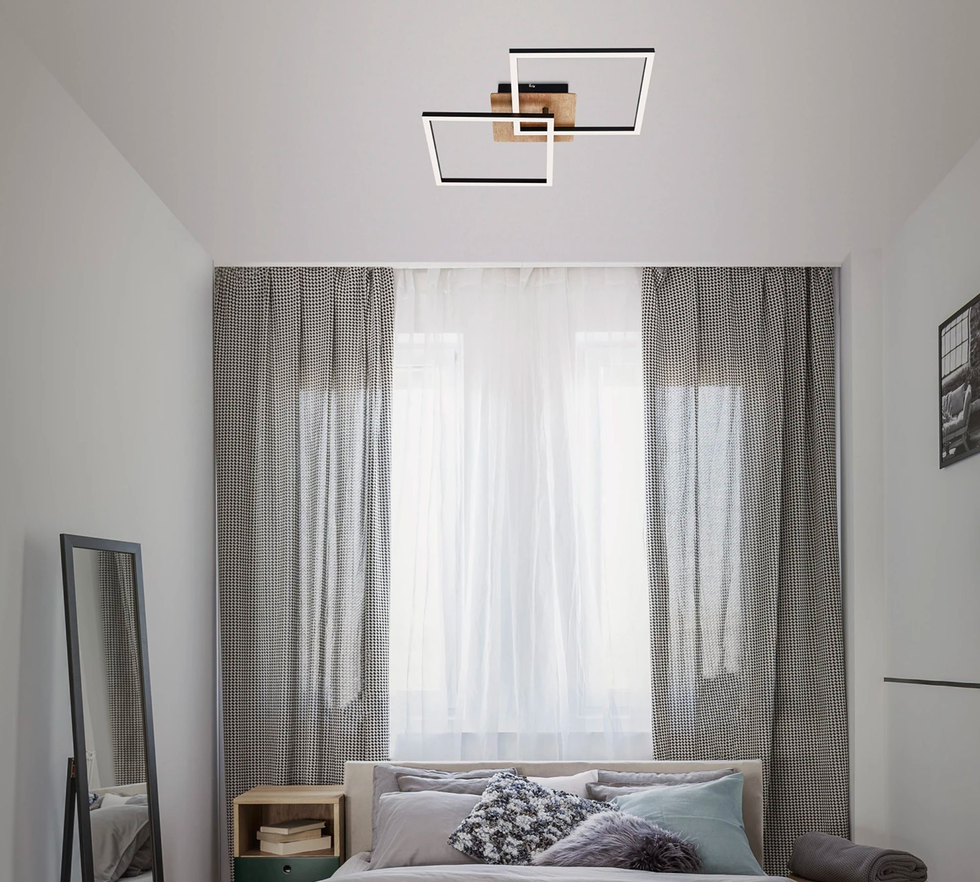 LED Deckenleuchte 1-flammig Kunststoff Metall