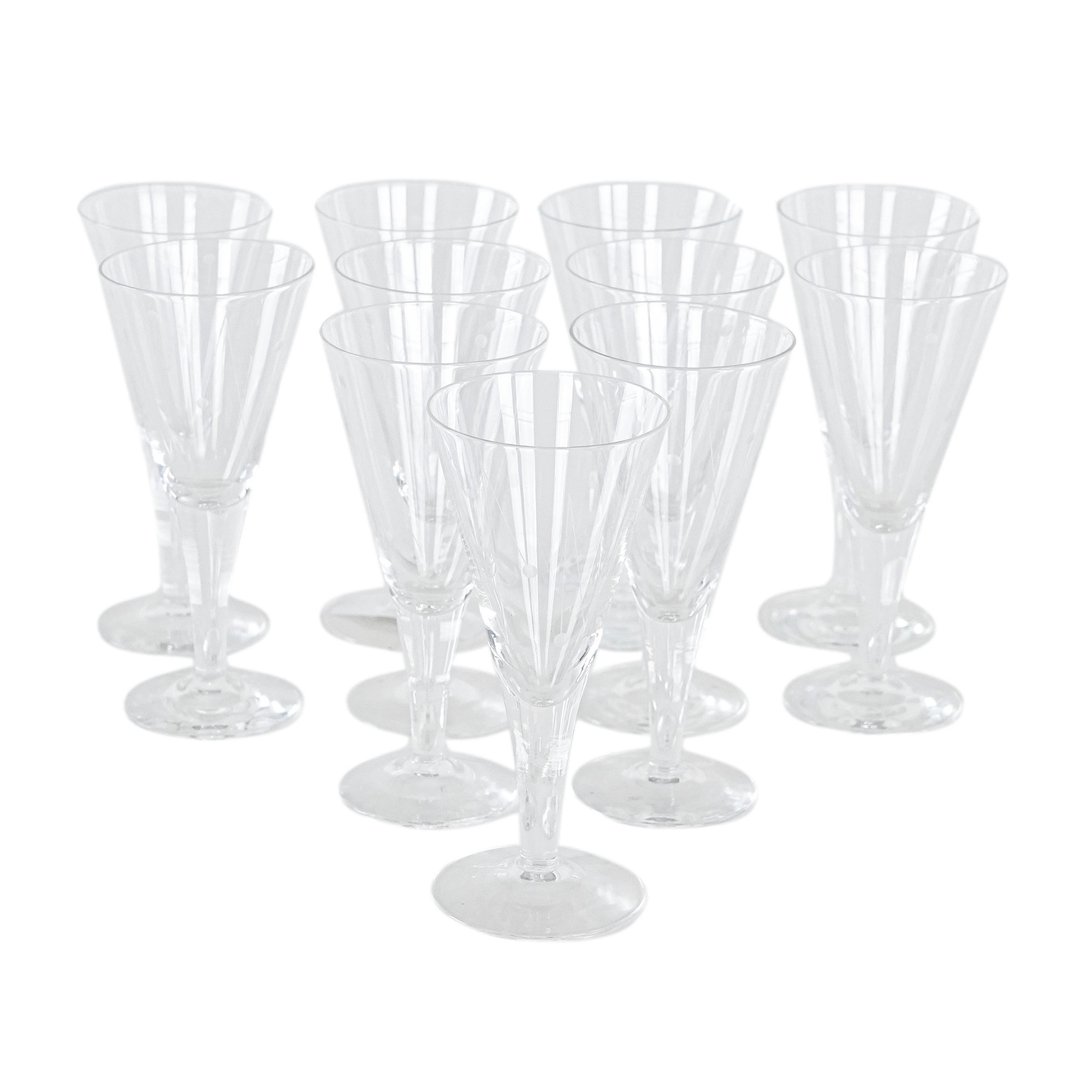 Crystal glasses 11x Transparent