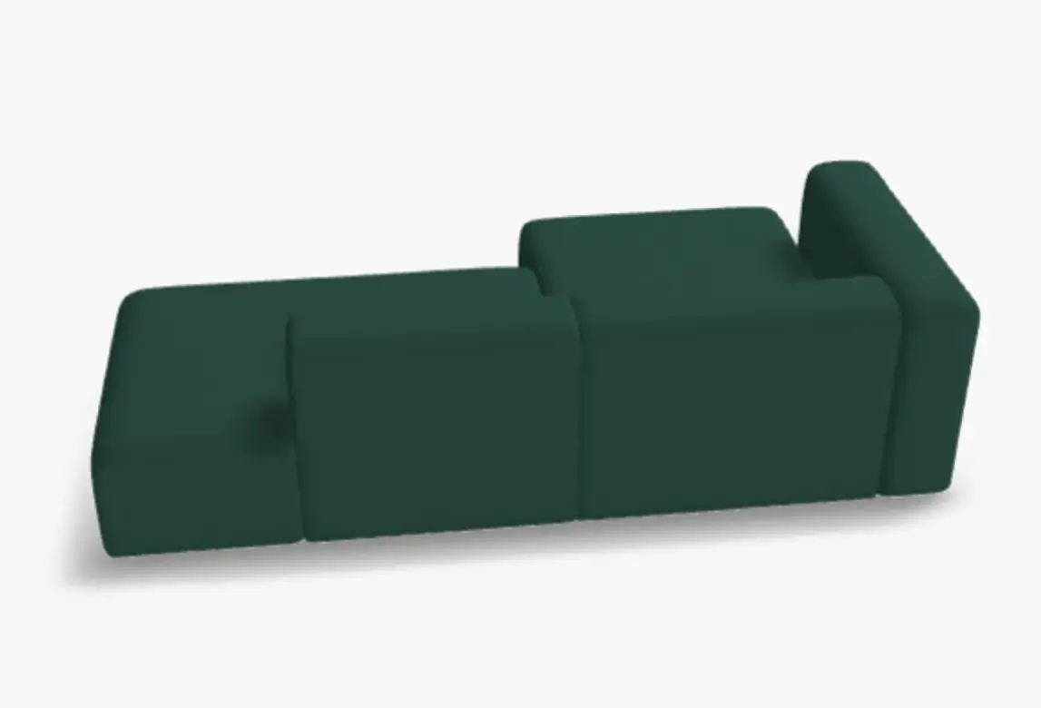 Mags Modulsofa Samt Lola Dark Green