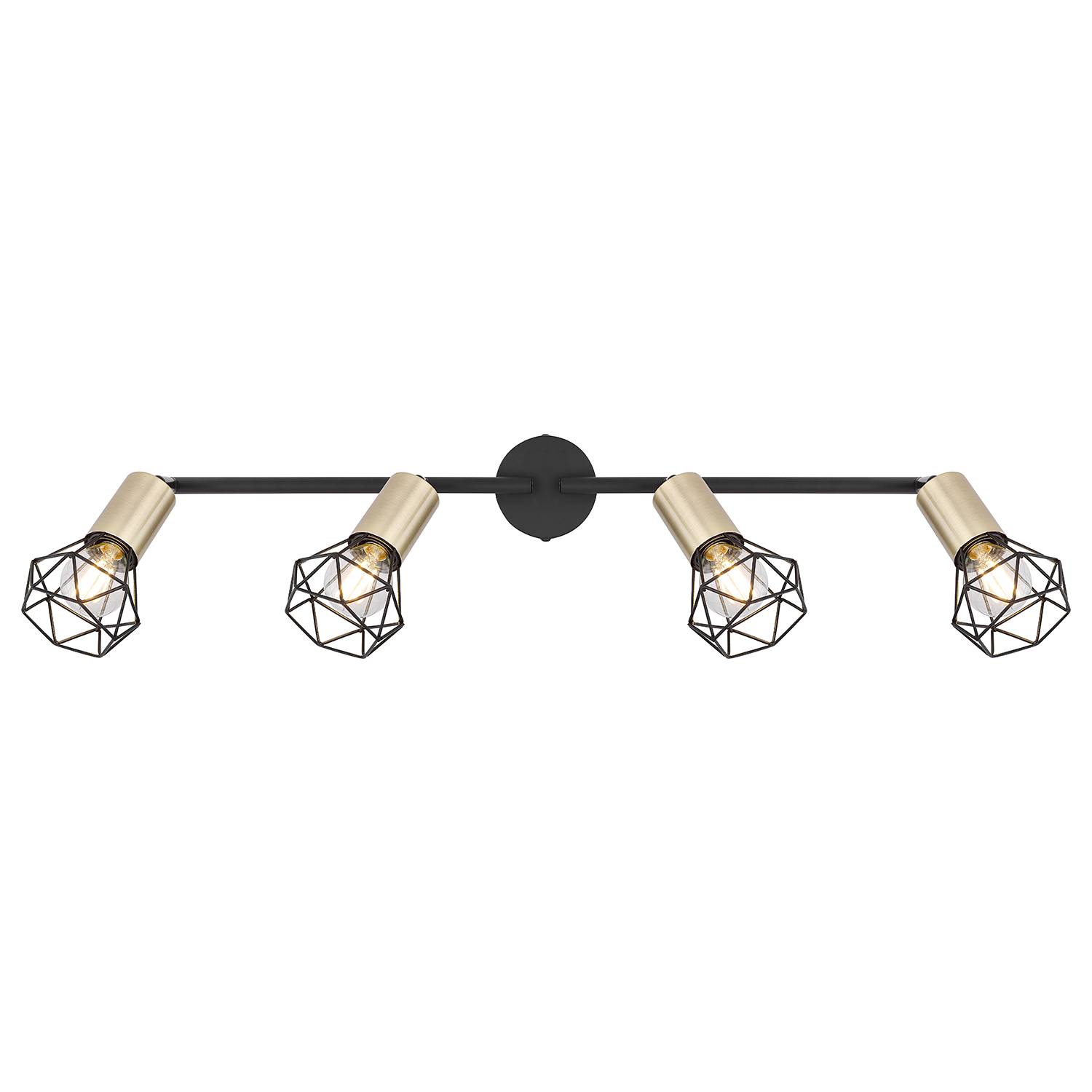 Xara VII Ceiling light Iron 4-flame