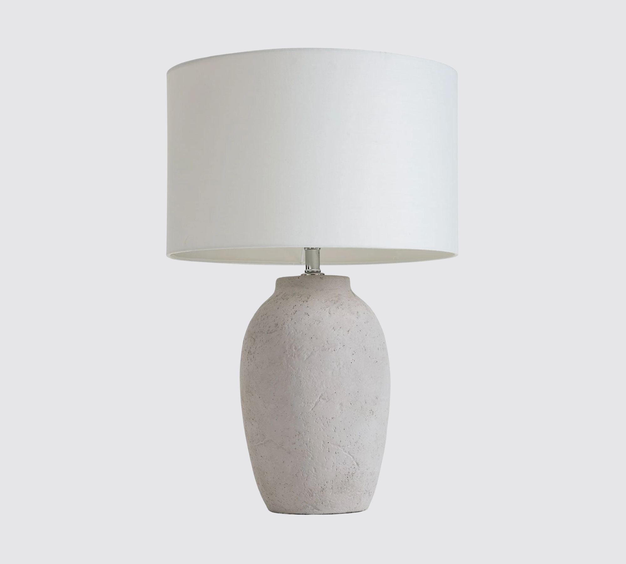 Table lamp Lanta linen fabric / concrete 1-light