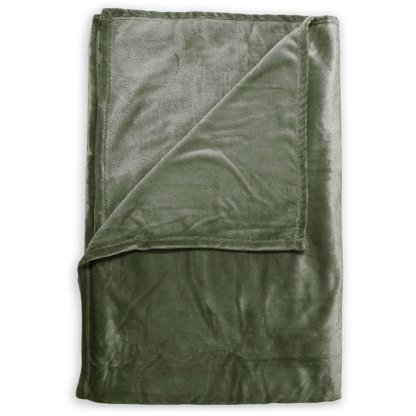 Plaid Cara Fleece Olivgrün
