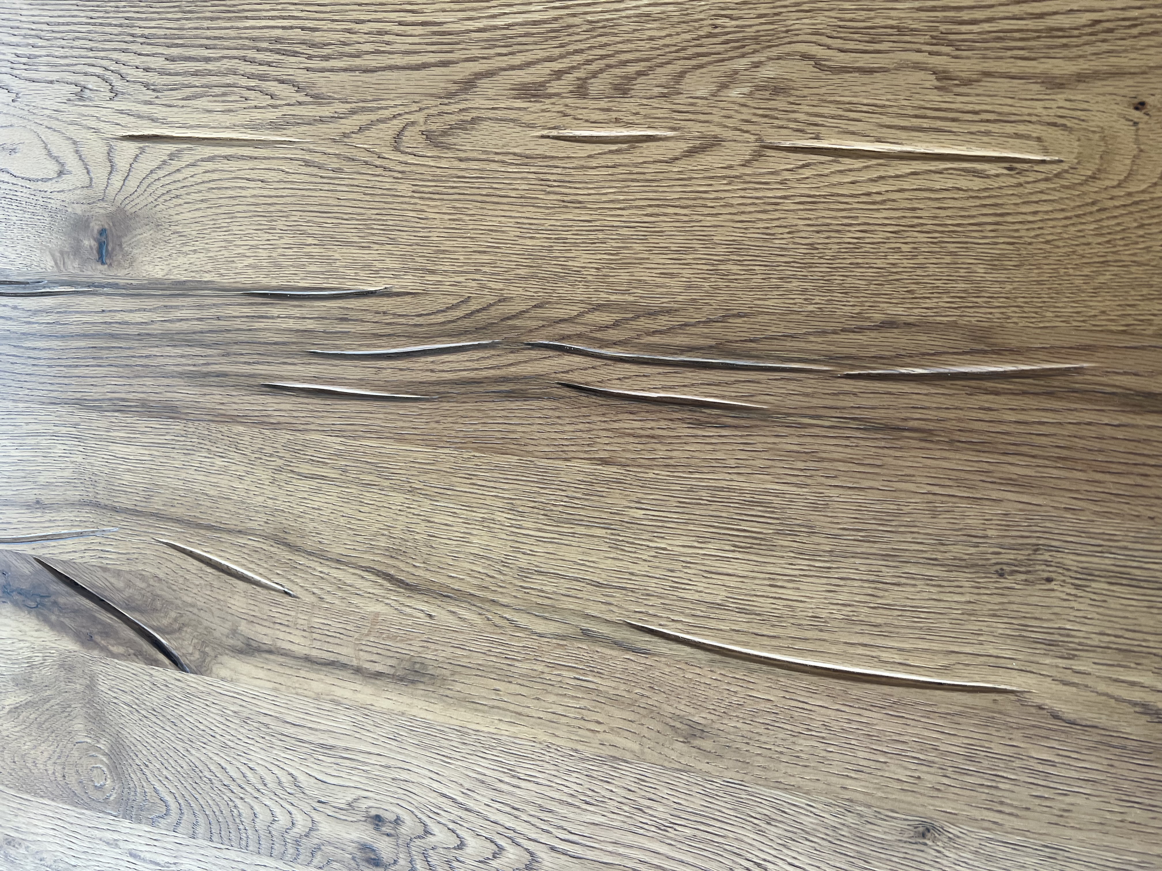 Esstisch Holz Massiv mit Stahlgestell Braun