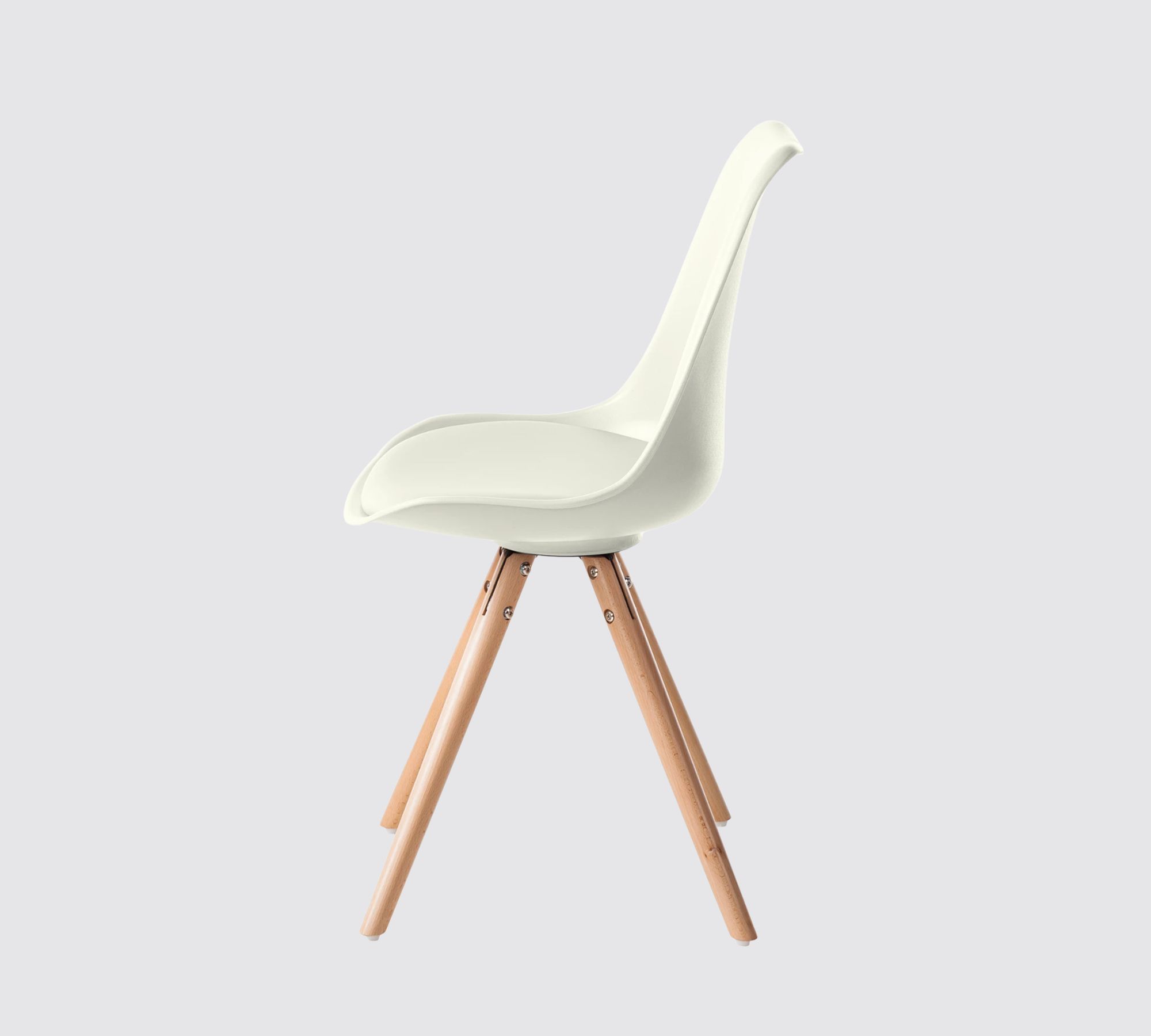 2x Dining chair White
