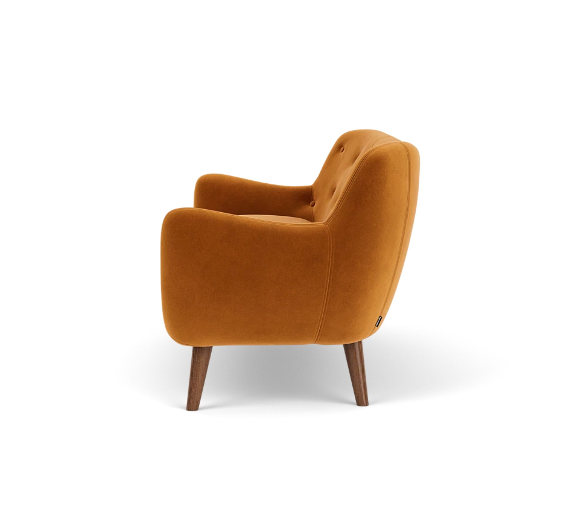 Herman Sofa 3-Sitzer Velour Matt Amber