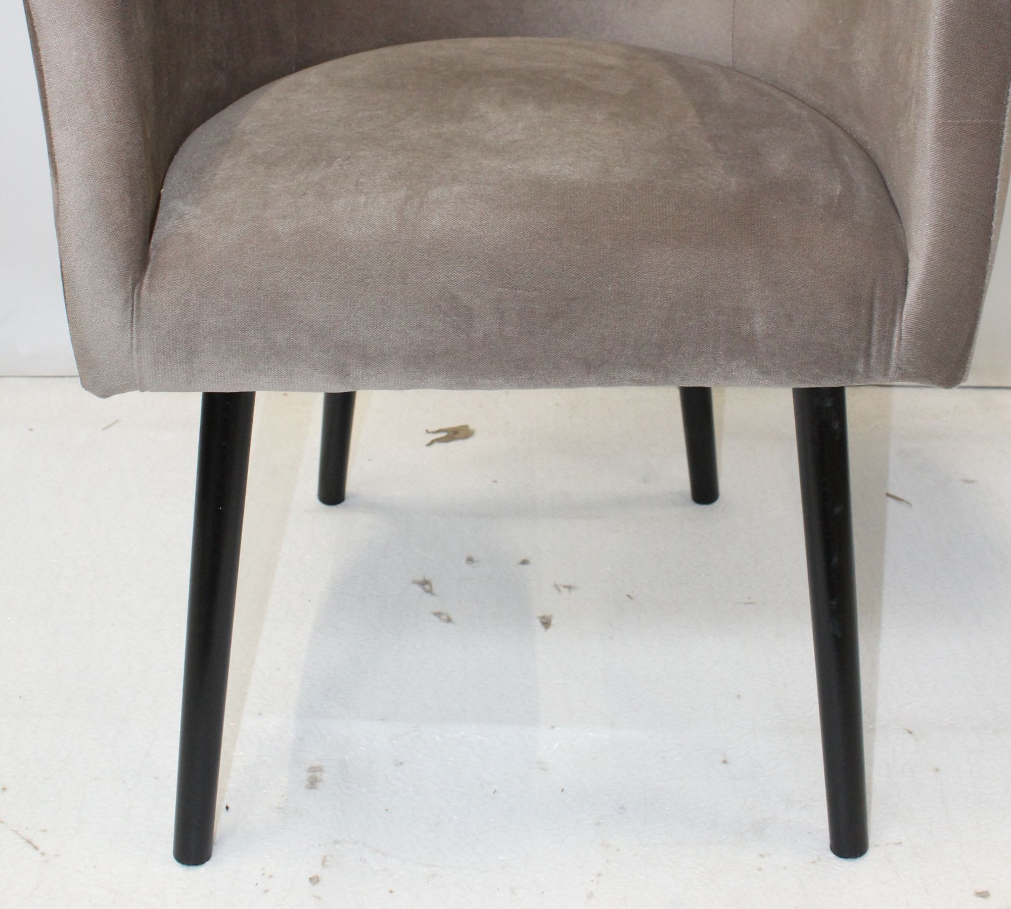 Armlehnstuhl Billie Samt Taupe