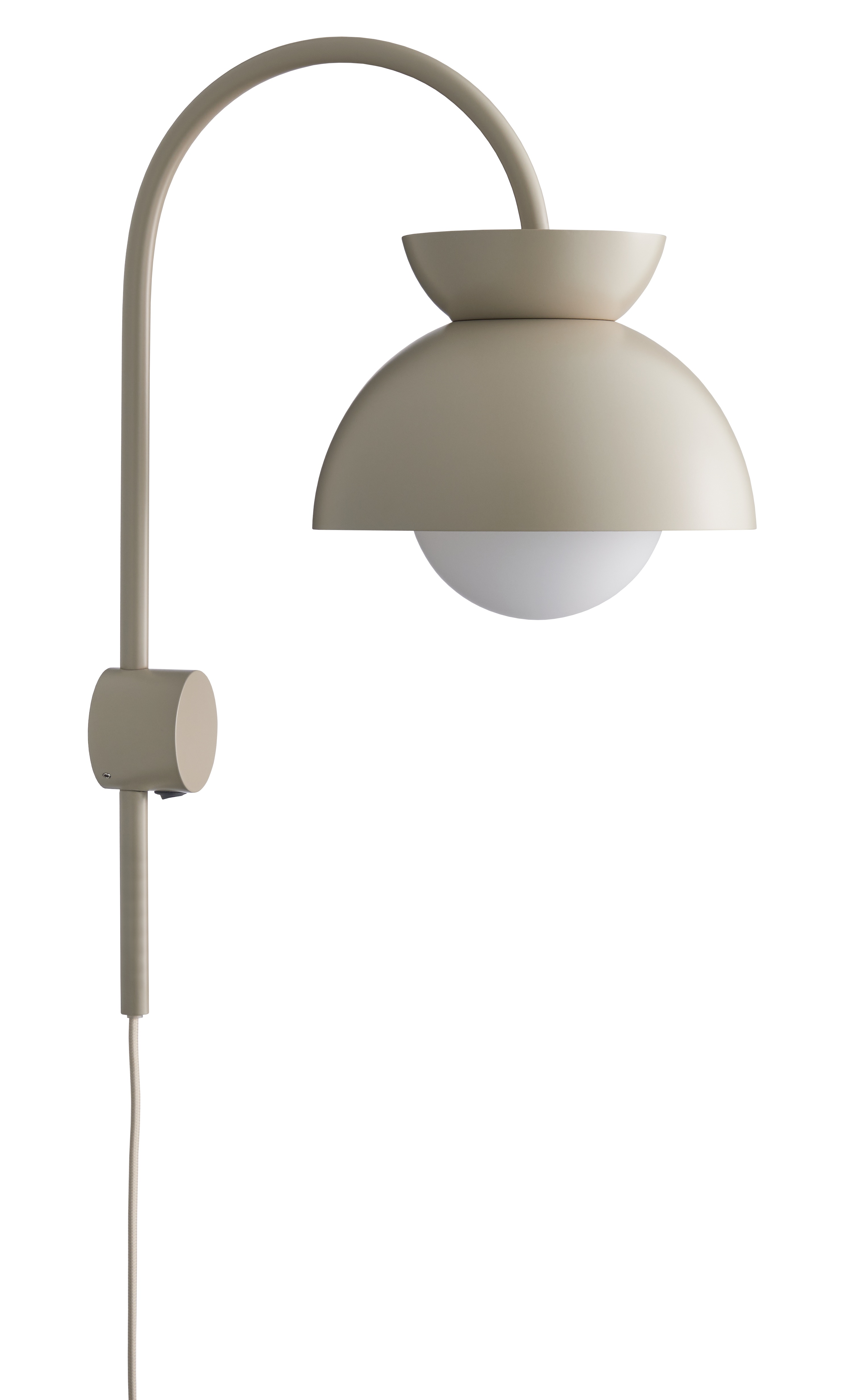 Butterfly Wandlampe Metall Beige