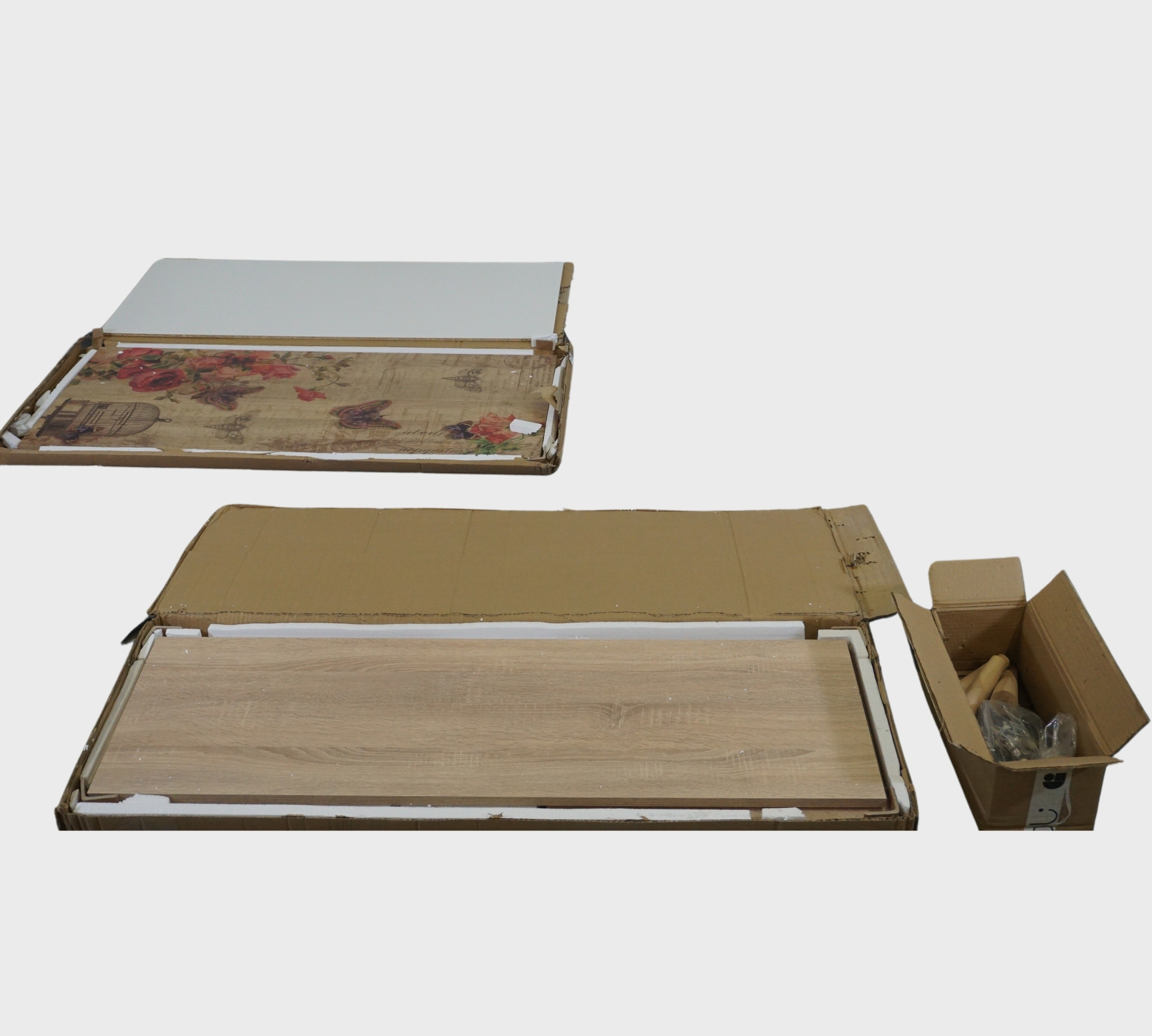 Filinta Schuhschrank Holzfurnier Sonoma Eichebraun
