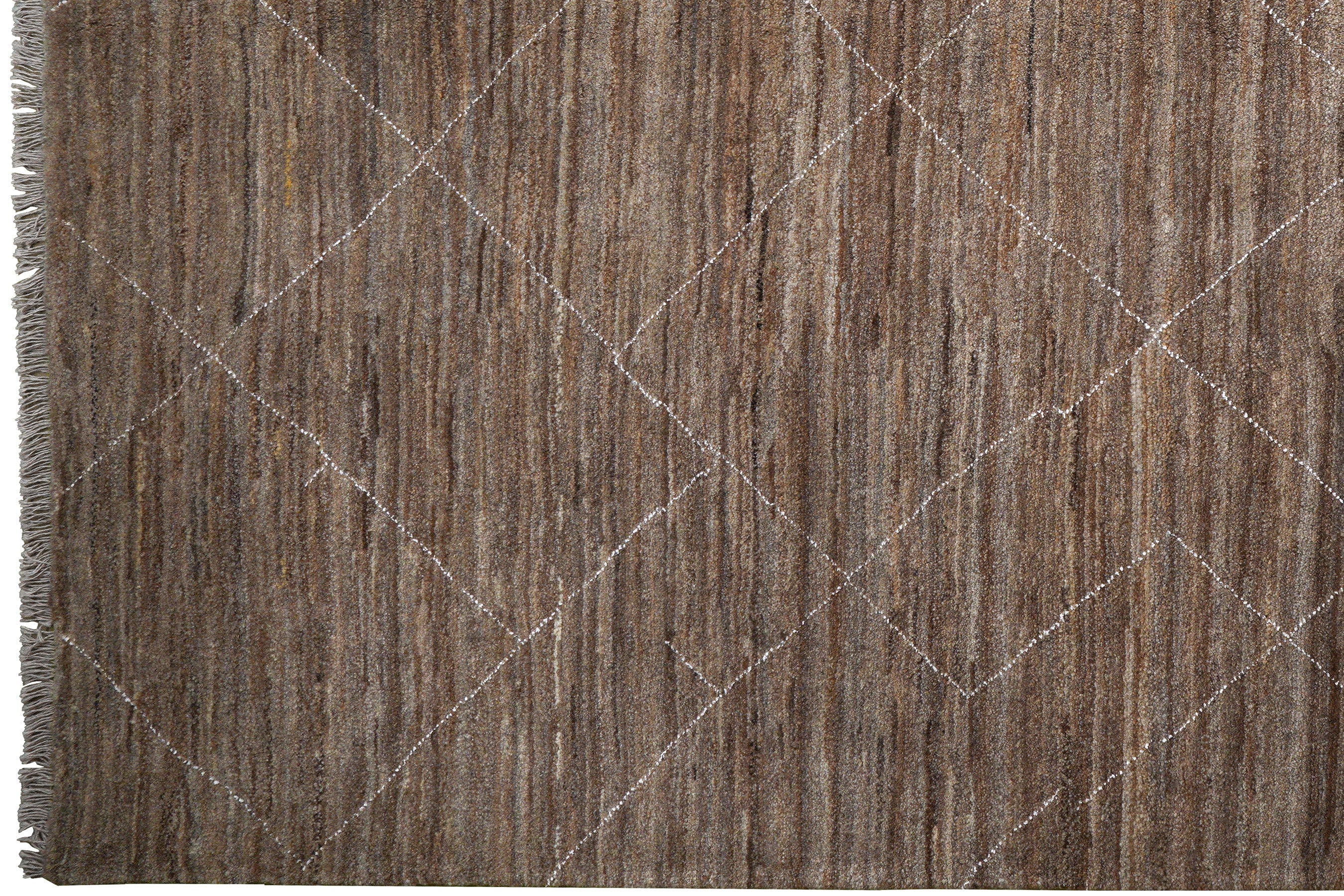 Gabbeh Basi Carpet Wool Brown