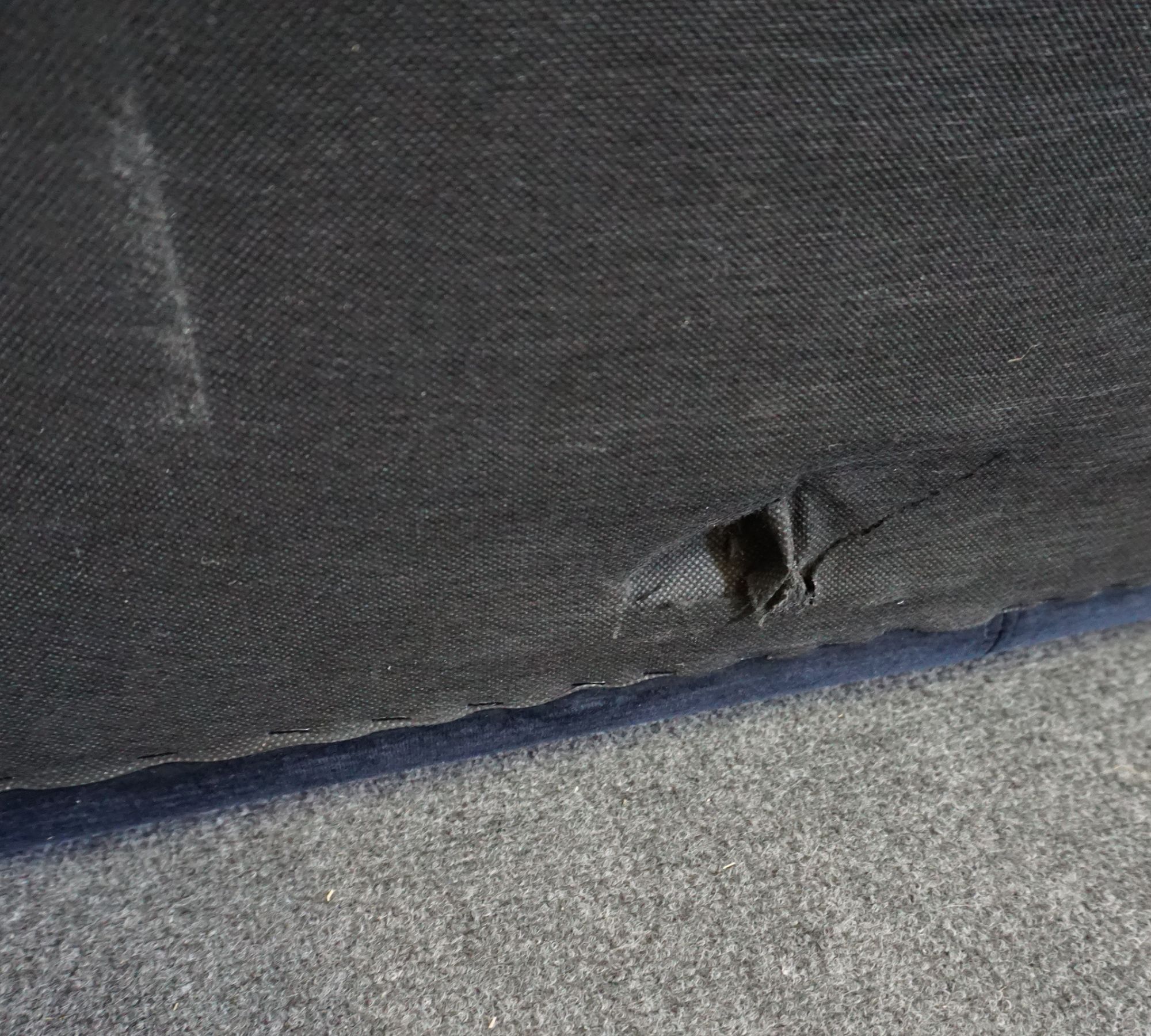 Sigrid Sofa 3-Sitzer Velour Lux Navy