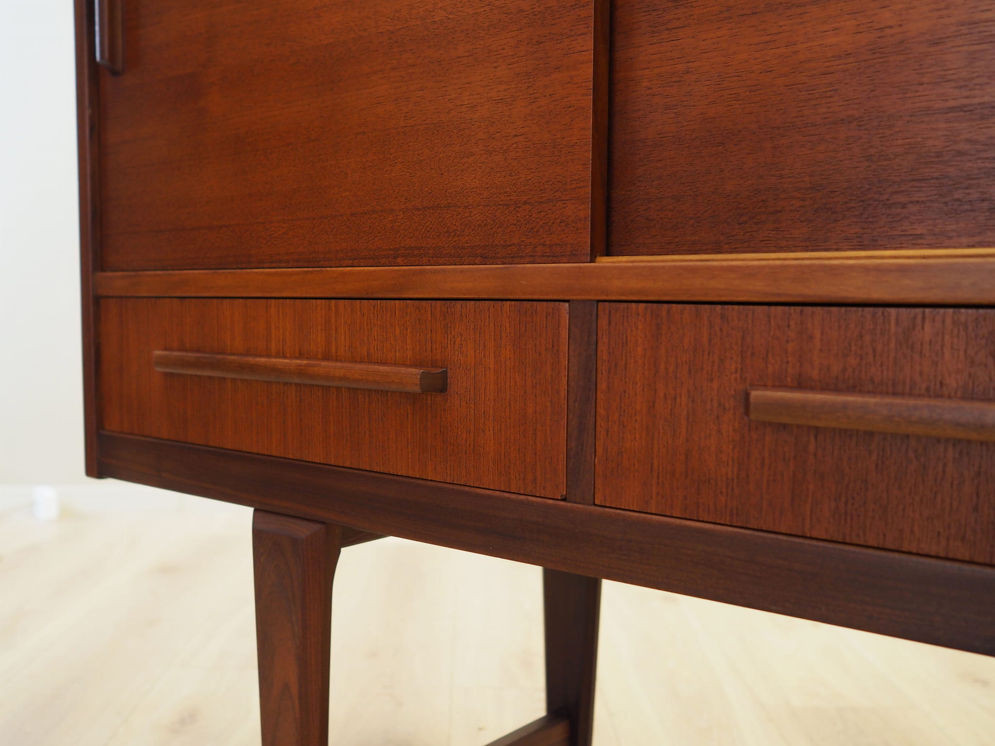 Vintage sideboard teak wood brown 1960s