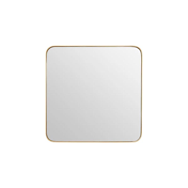Tia Kleine Goldfinish Quadratische Wandspiegel
