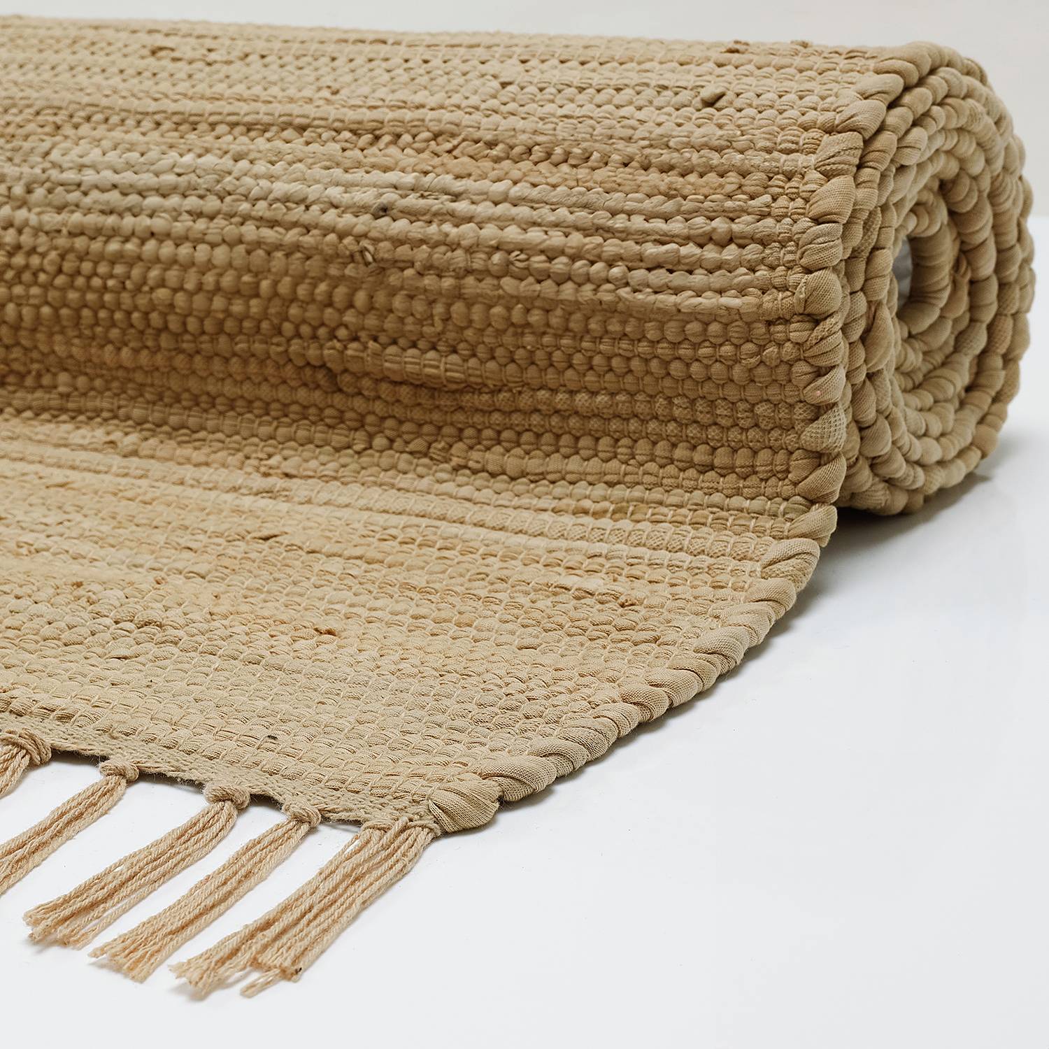 Happy Cotton Teppich Baumwolle Beige 40 x 60 cm
