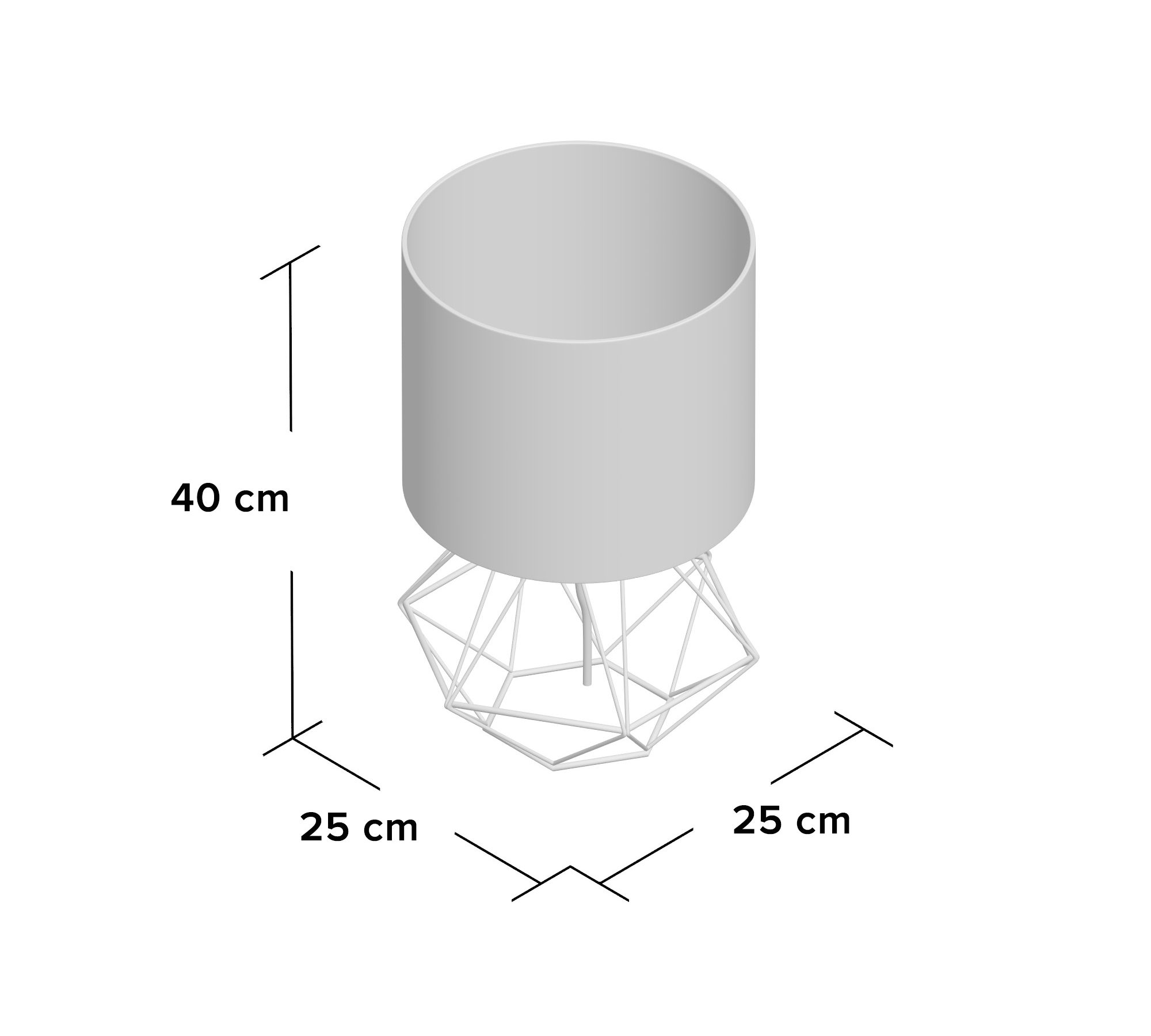 Tischlampe Metall Schwarz