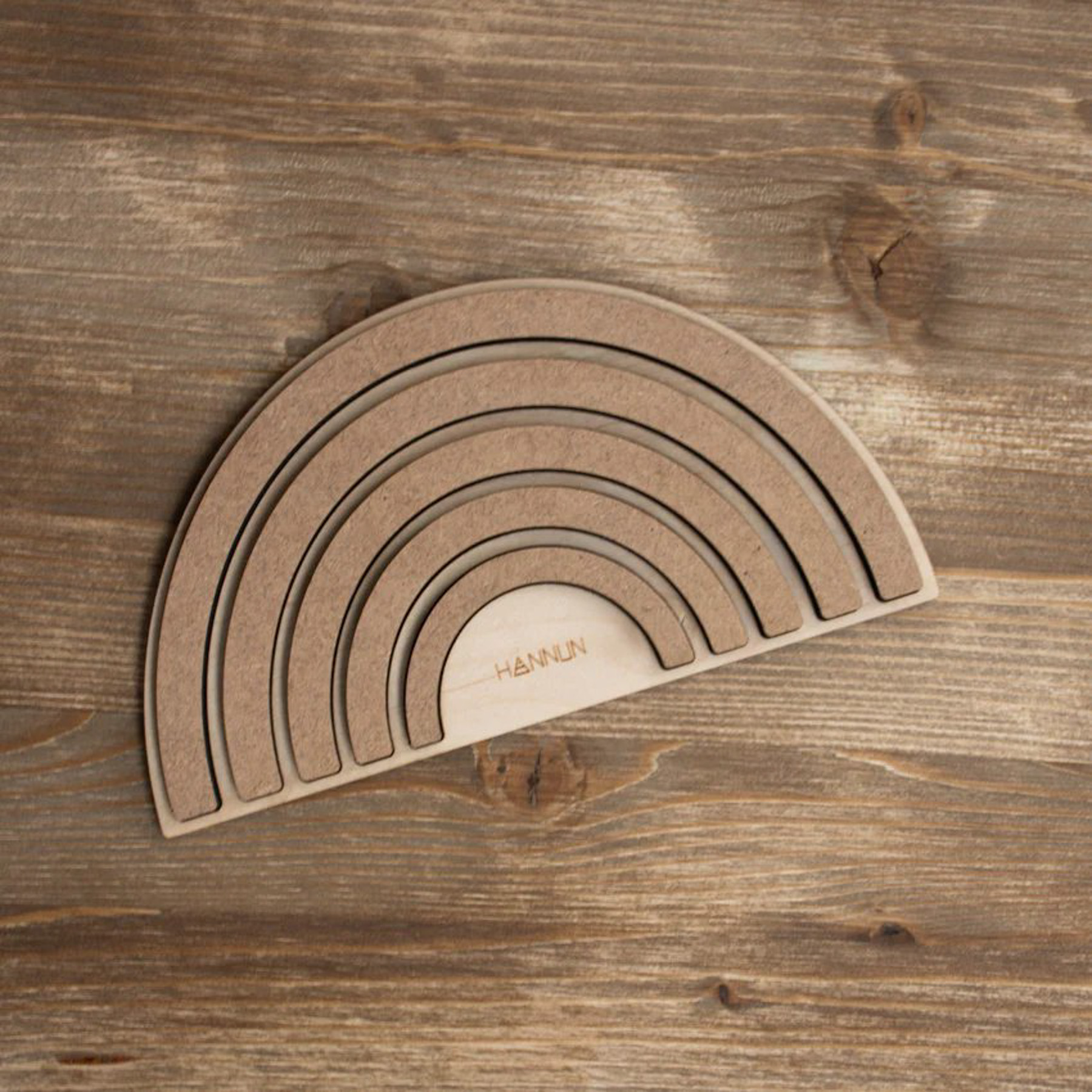 Celio Regenbogen Puzzle Holz Braun