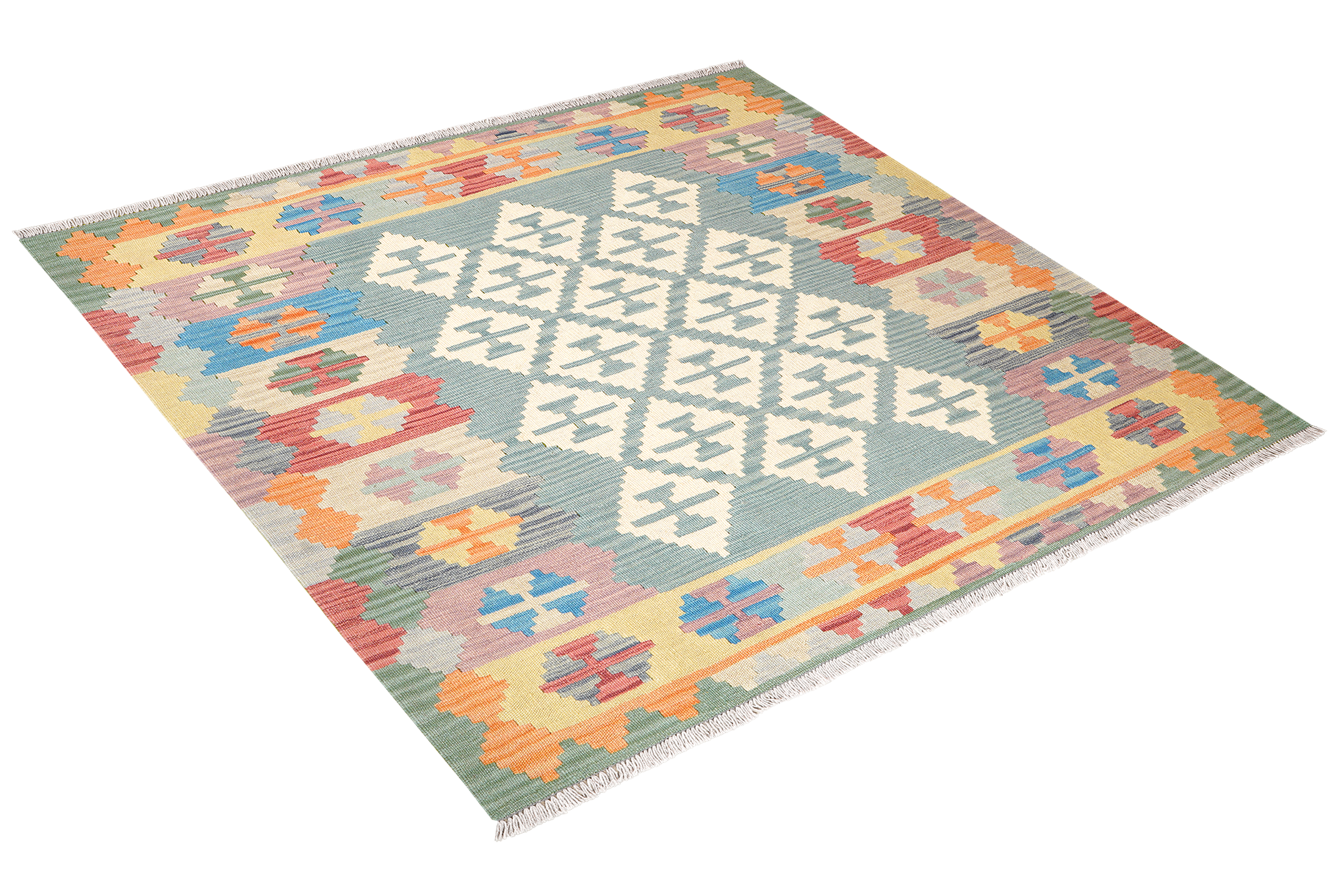 Kelim Gashgai Wool Multicolored