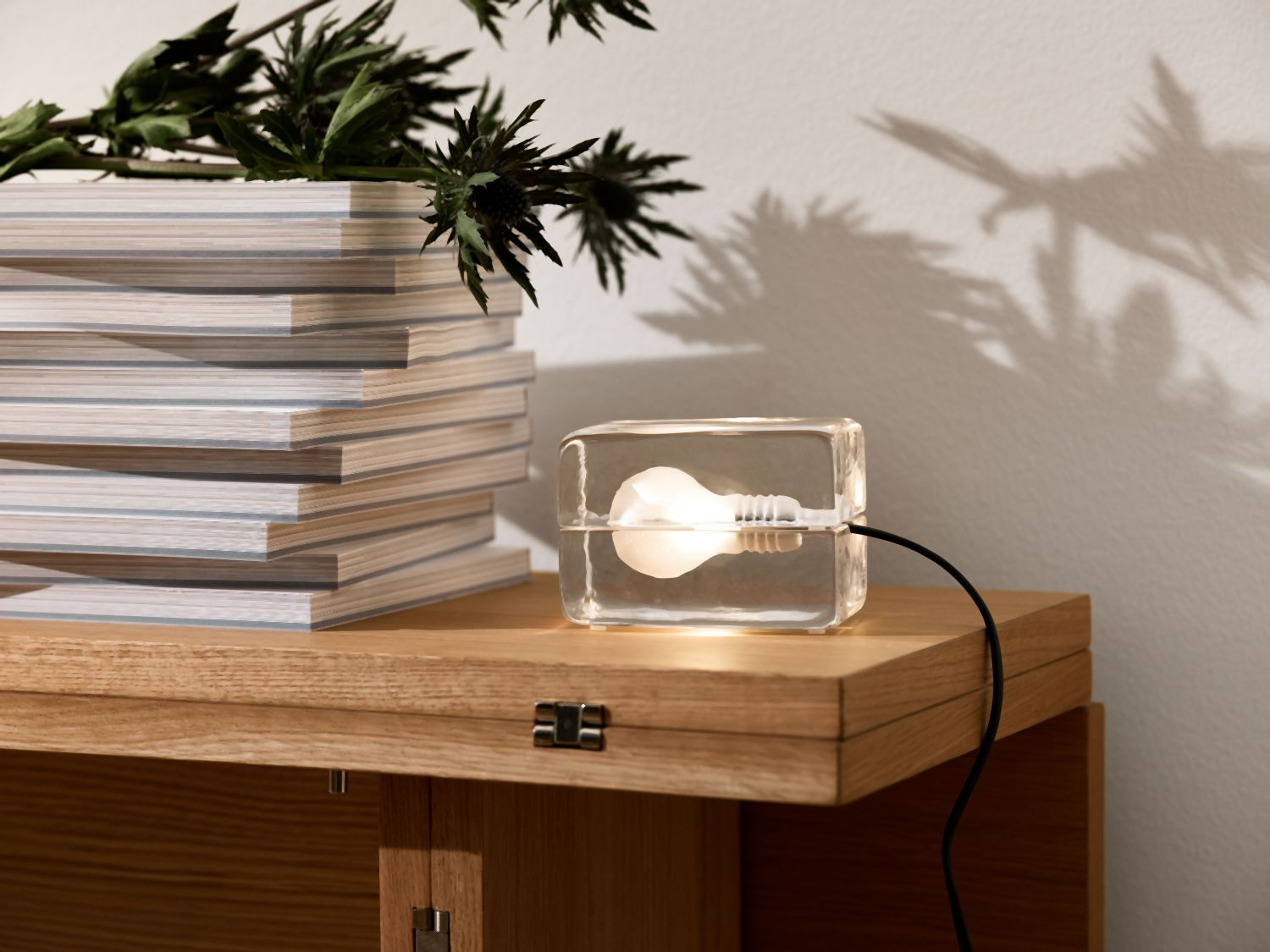 Block Lamp Schwarz