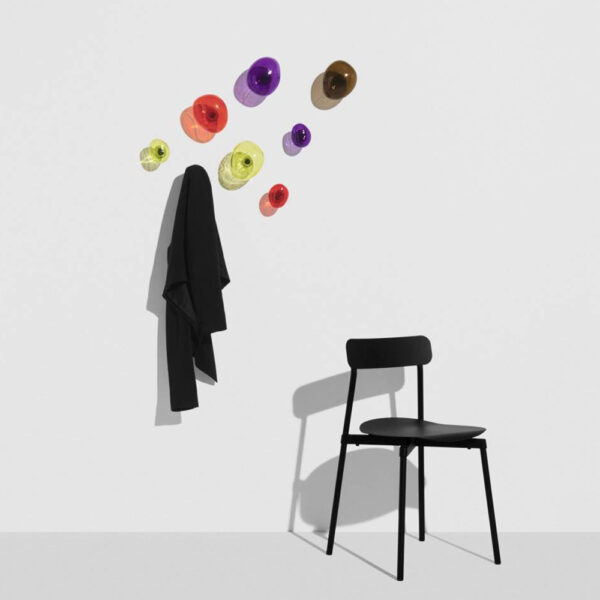 Bubble Wand hook glass red