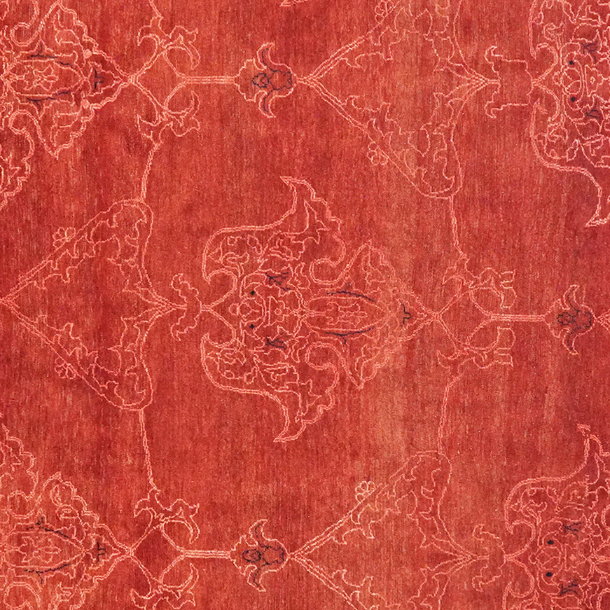 Rizbaf Gabbeh-Teppich Wolle Rot