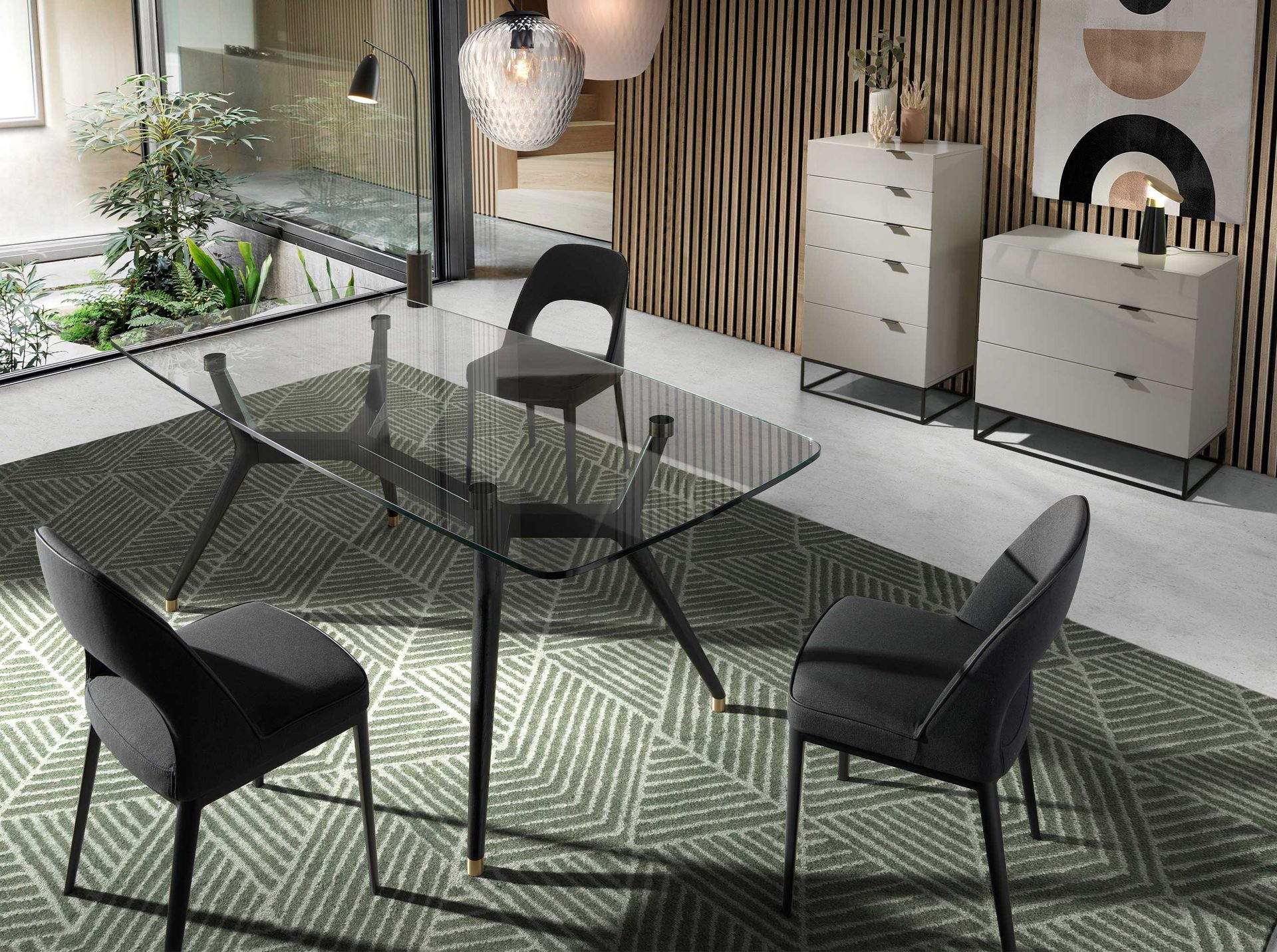 7019 Chiffonier Stahl Grau