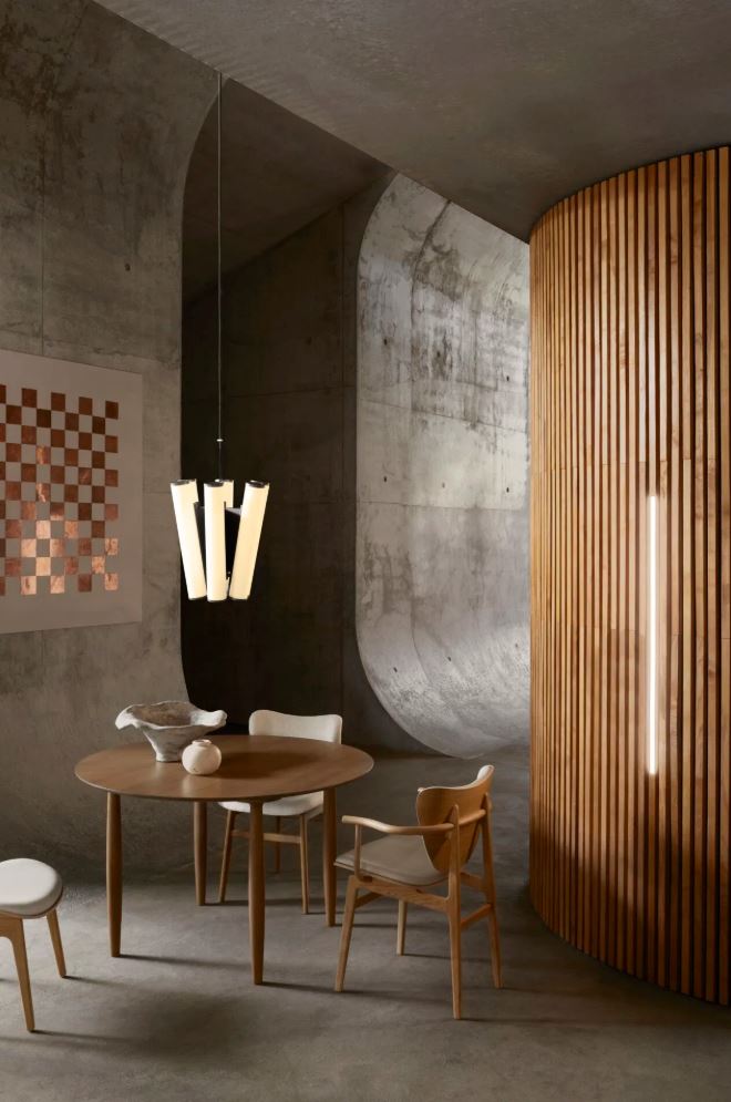 Deco Pendelleuchte Opalglas Eisen Ø40 cm