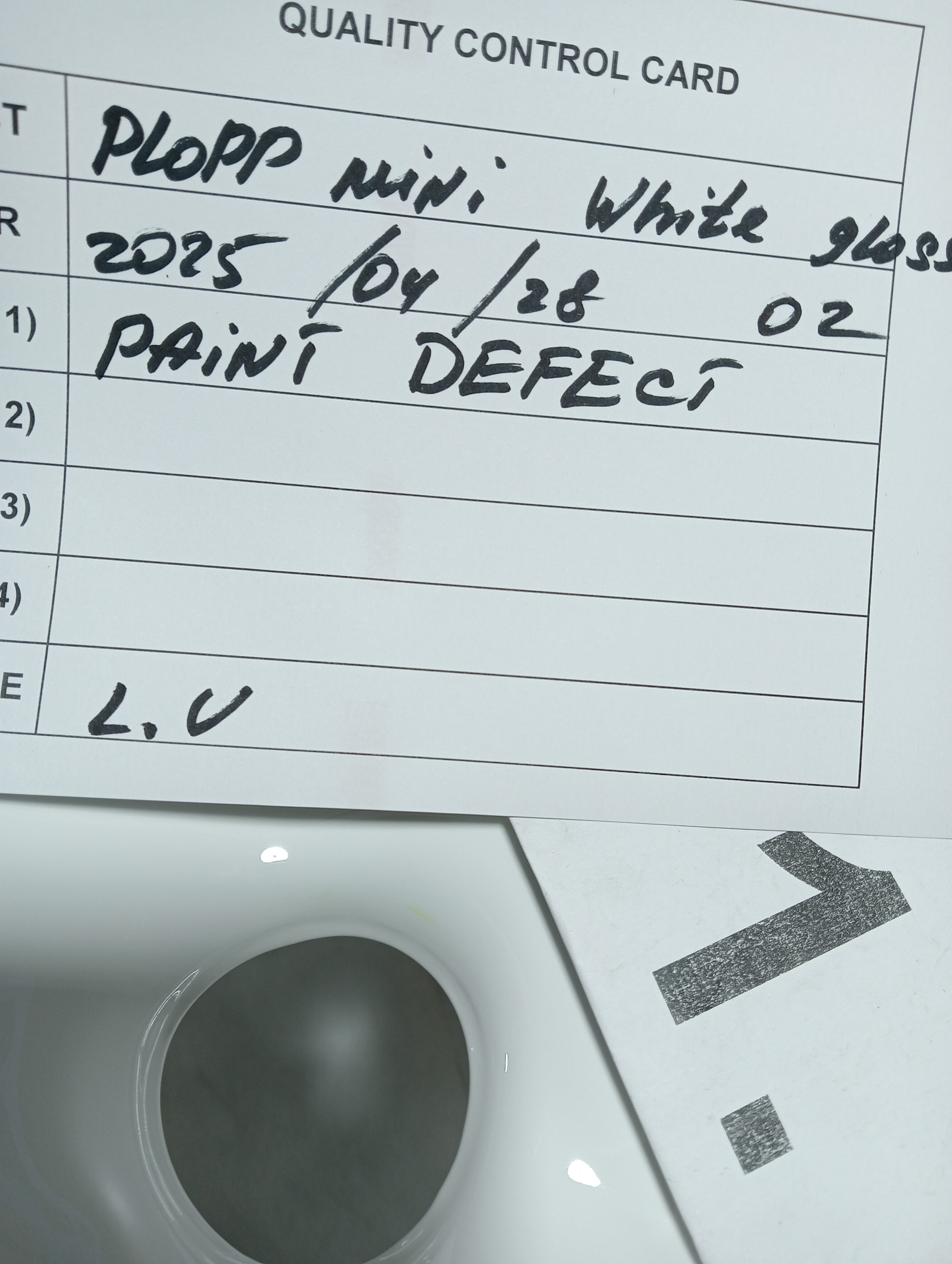 Plopp Mini Stool Steel White Glossy