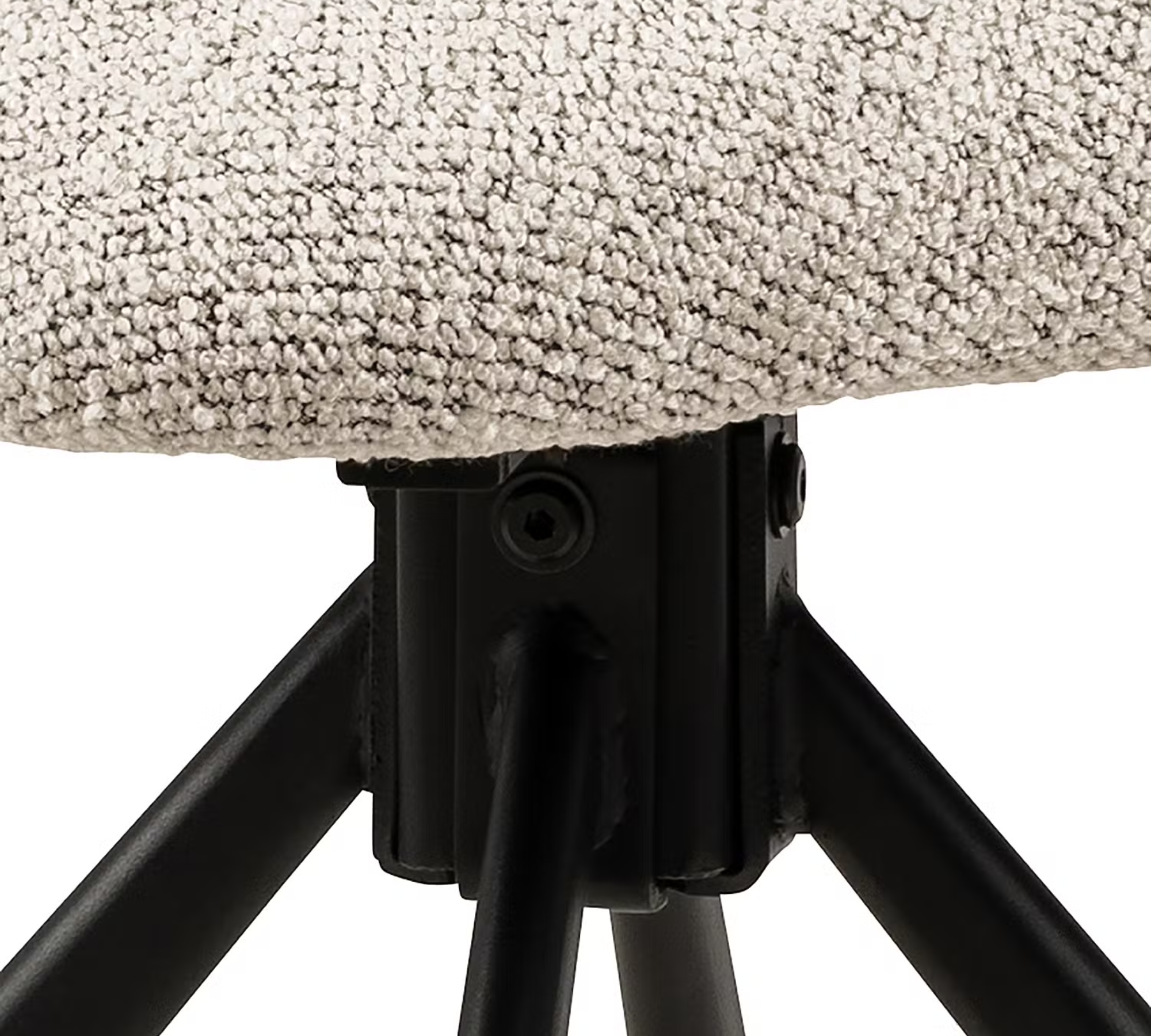 2x Kolmos Polsterstuhl Boucléstoff Beige