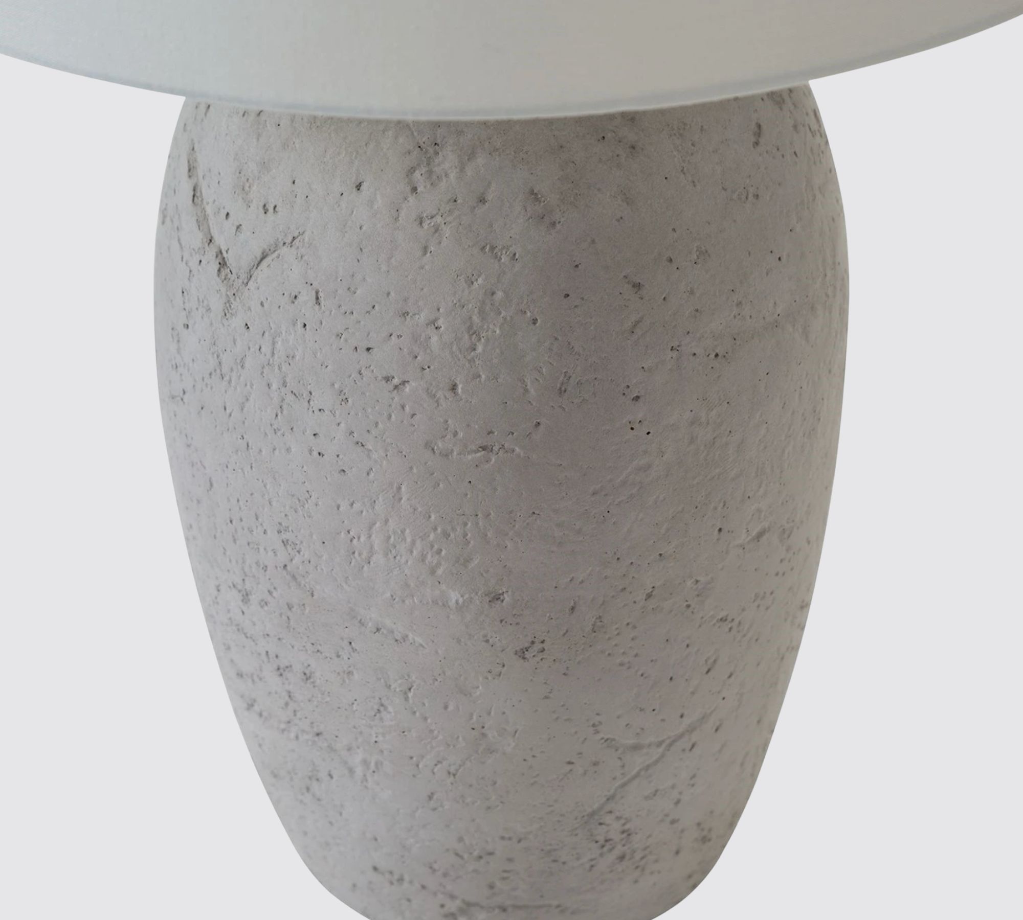 Table lamp Lanta linen fabric / concrete 1-light