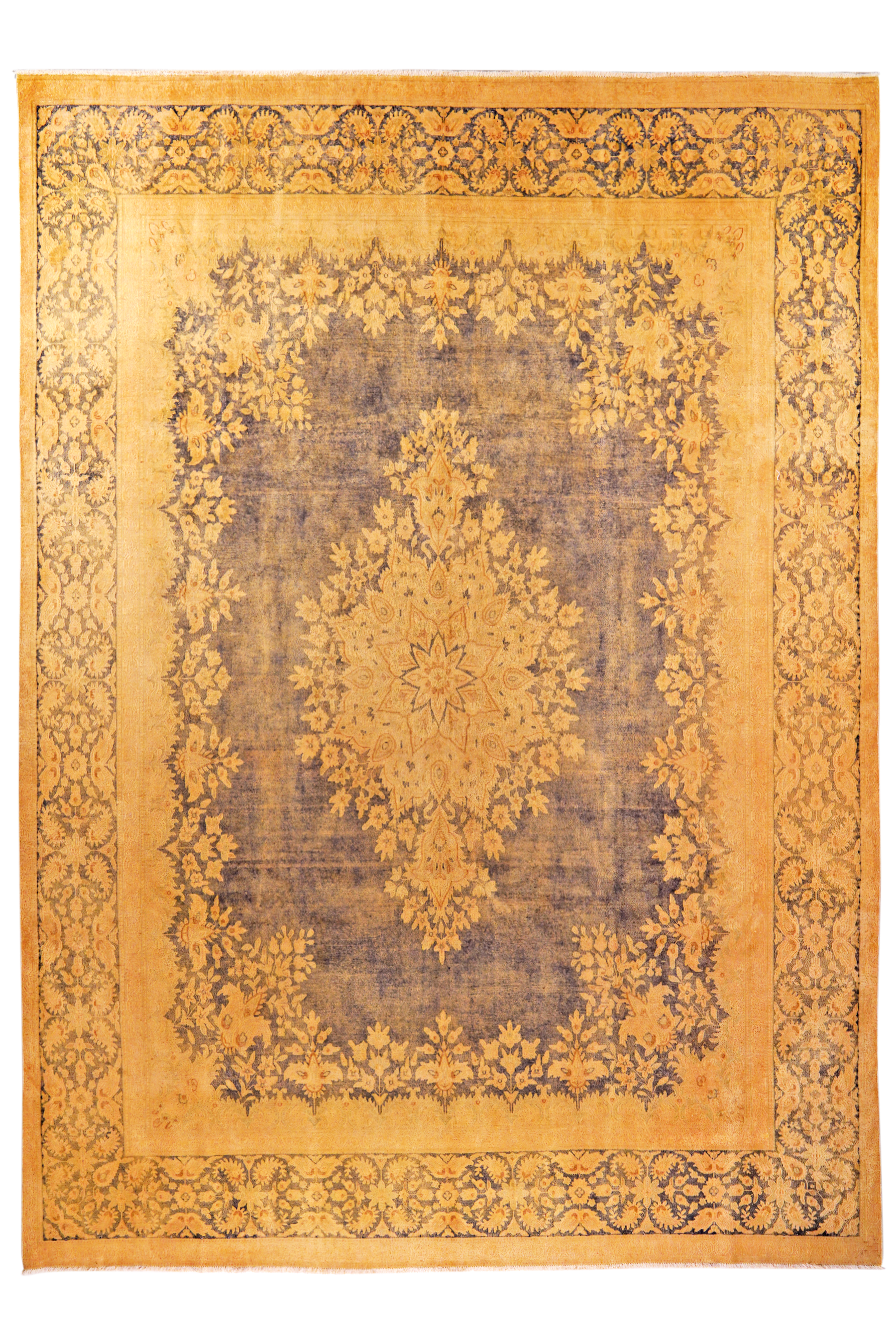 Vintage Teppich  Wolle Mehrfarbig