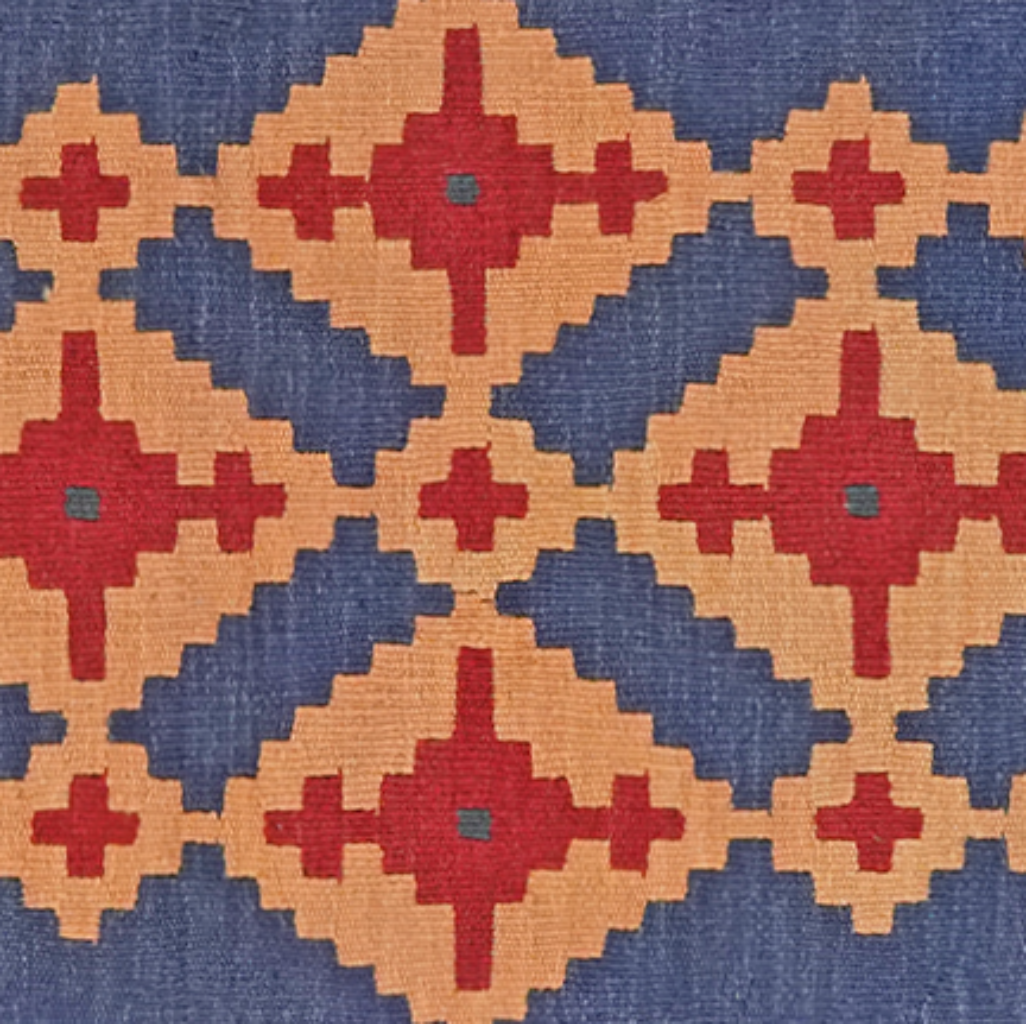 Kilim Gashgai Teppich Wolle Mehrfarbig