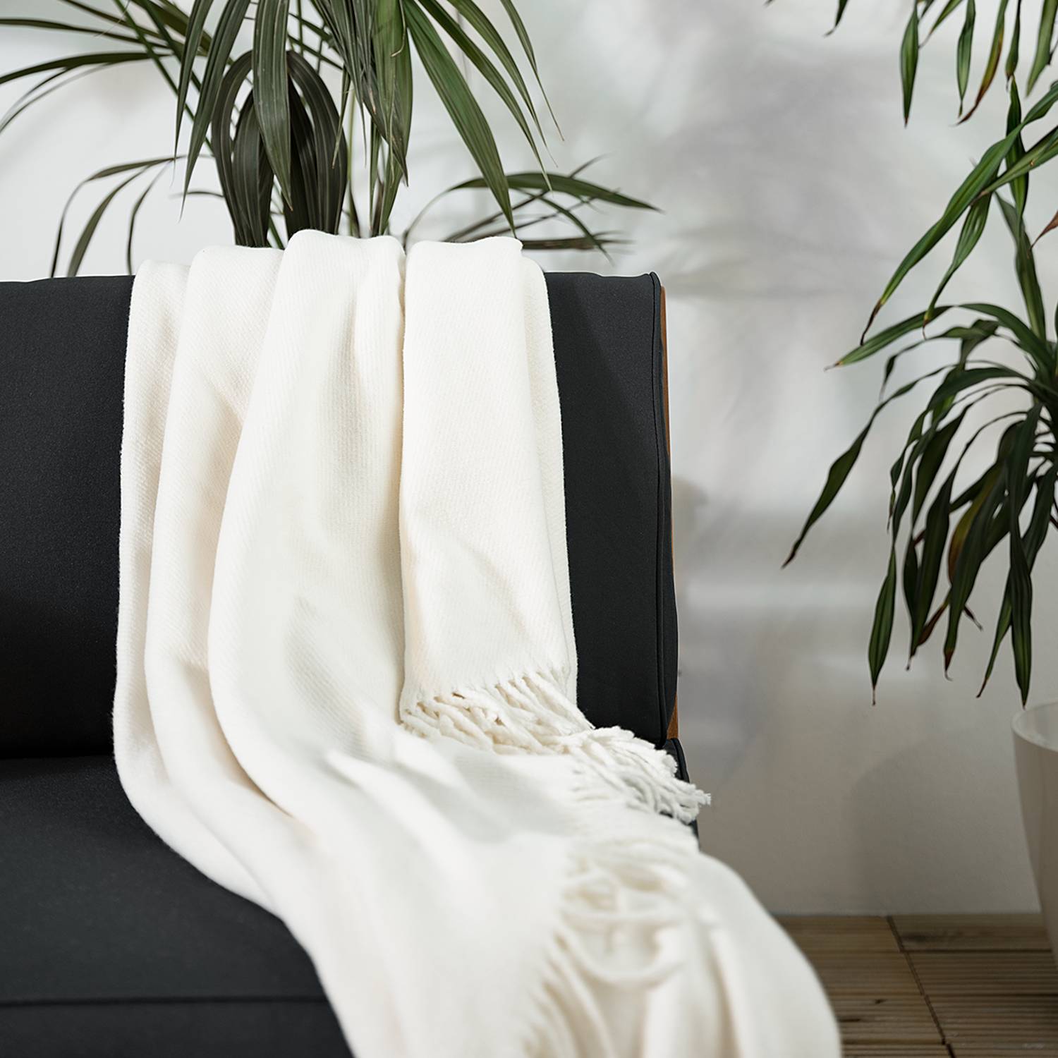 Lounge Chair Lexi Solid Acacia Anthracite