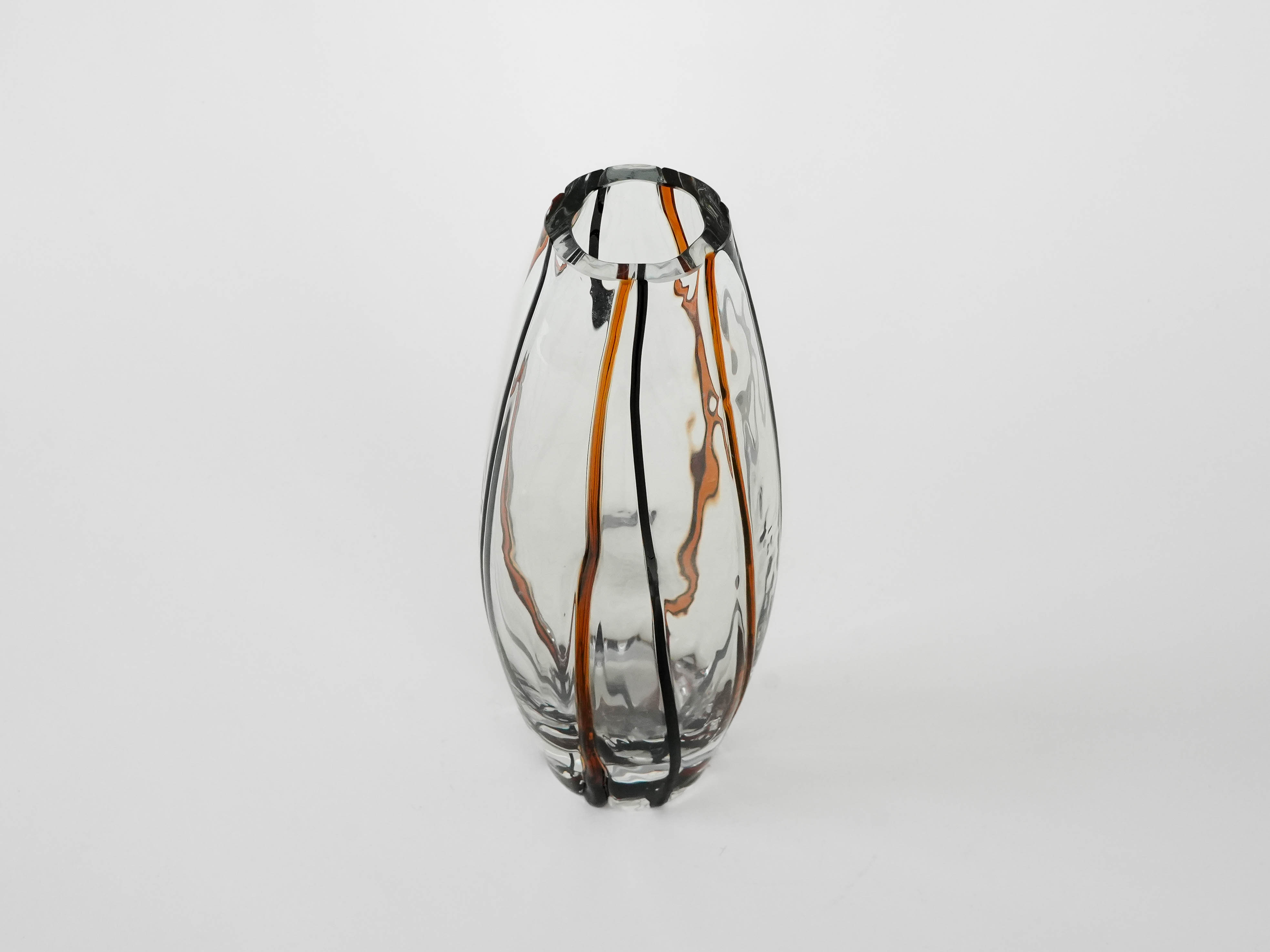 Glass carafe Transparent 1970s