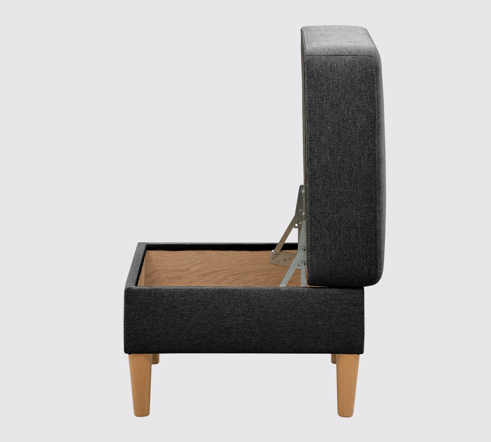 PINPLUS Hocker Mit Stauraum - Faltbarer Sitzwürfel 43x43x45cm Für Wohnzimmer