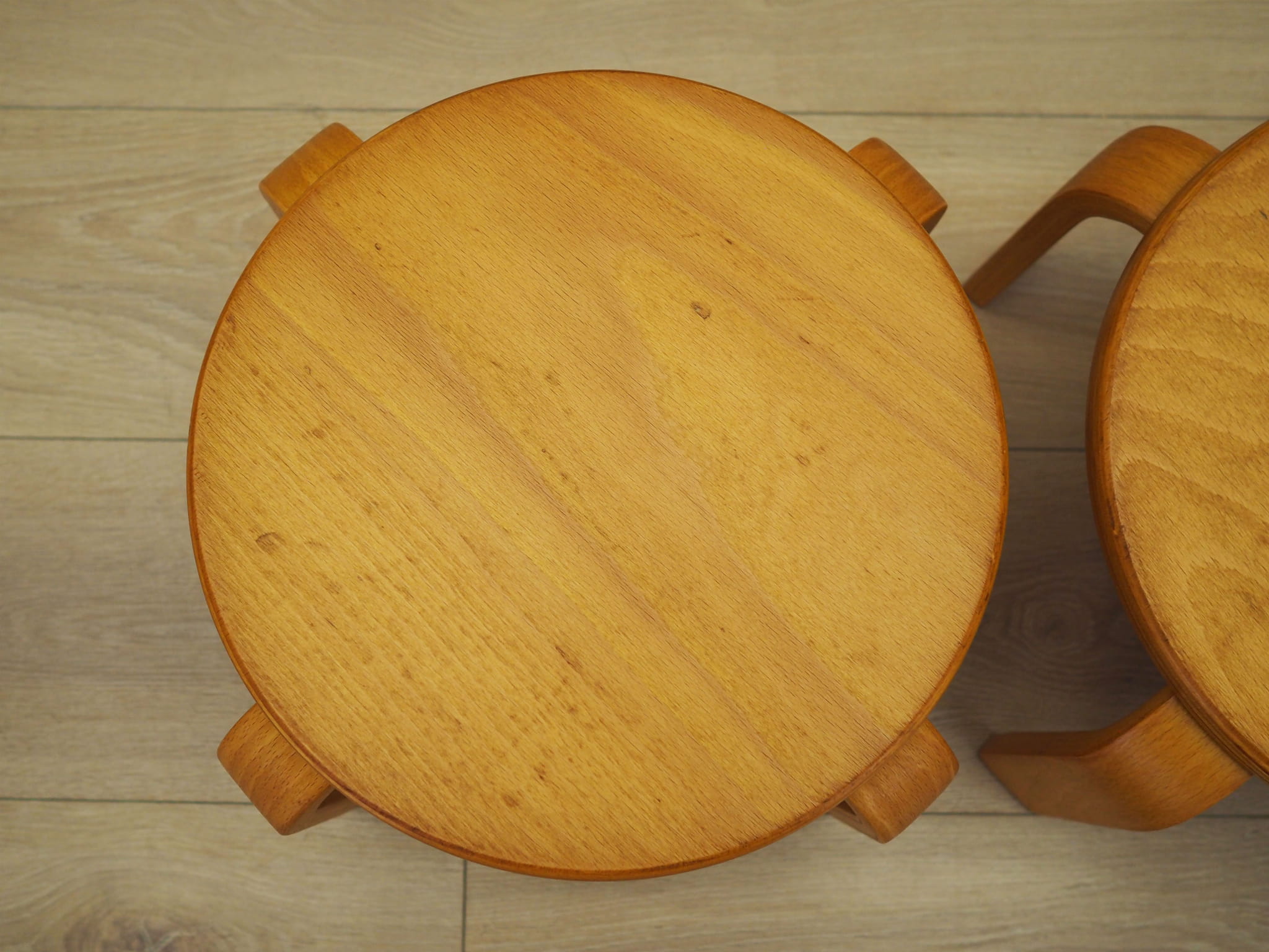 3x Pflanzenständer Holz 1970er Jahre