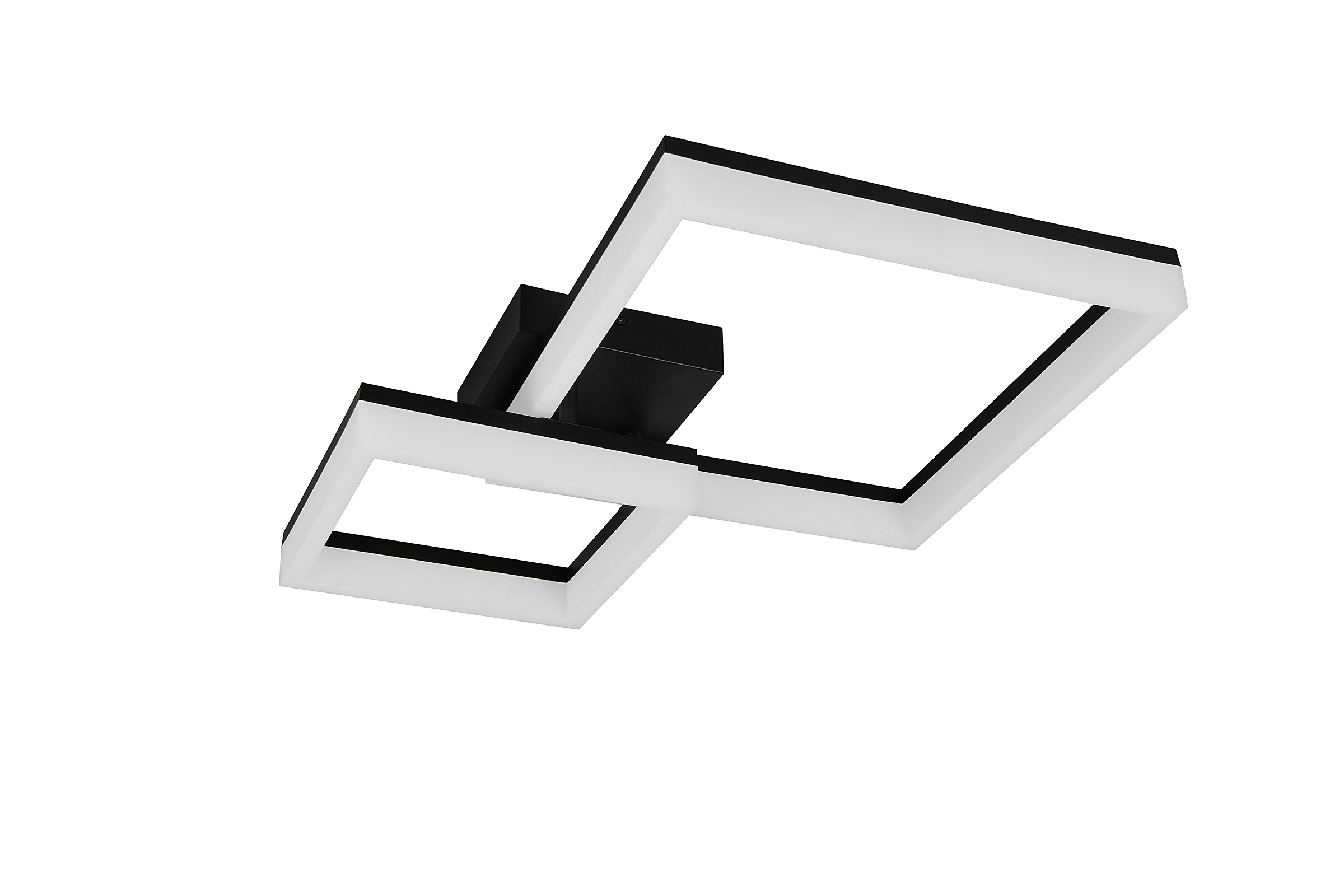 Camino LED-Deckenleuchte mit 2 Quadraten Schwarz