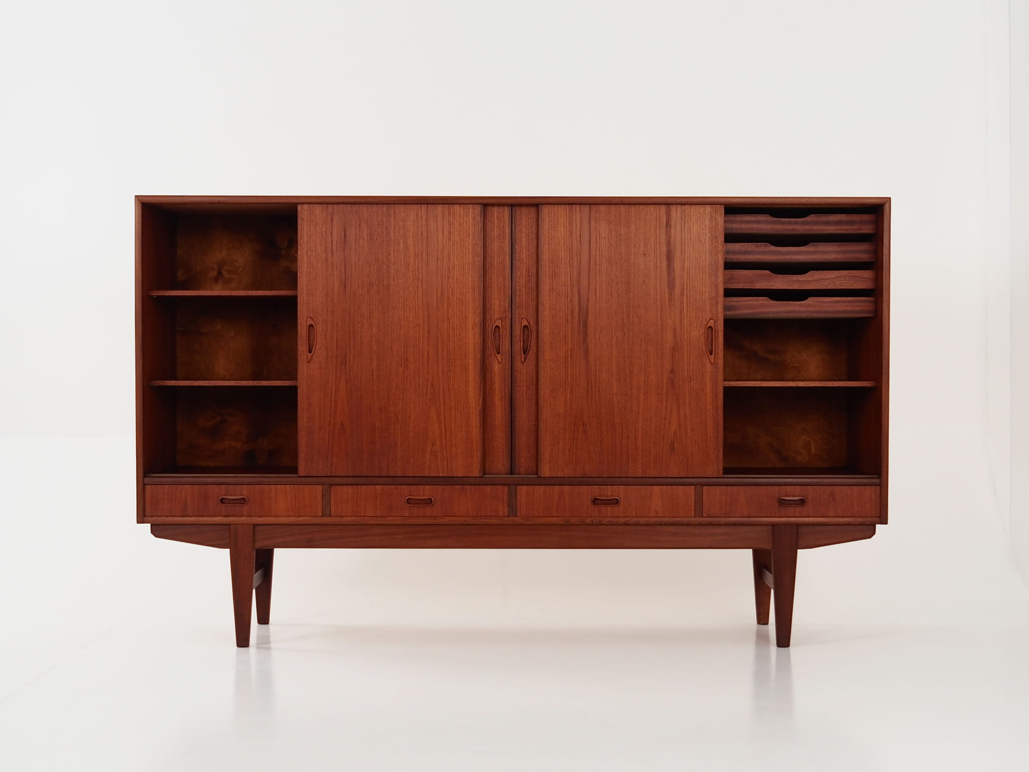 Vintage Sideboard Teak Wood Brown 1970s