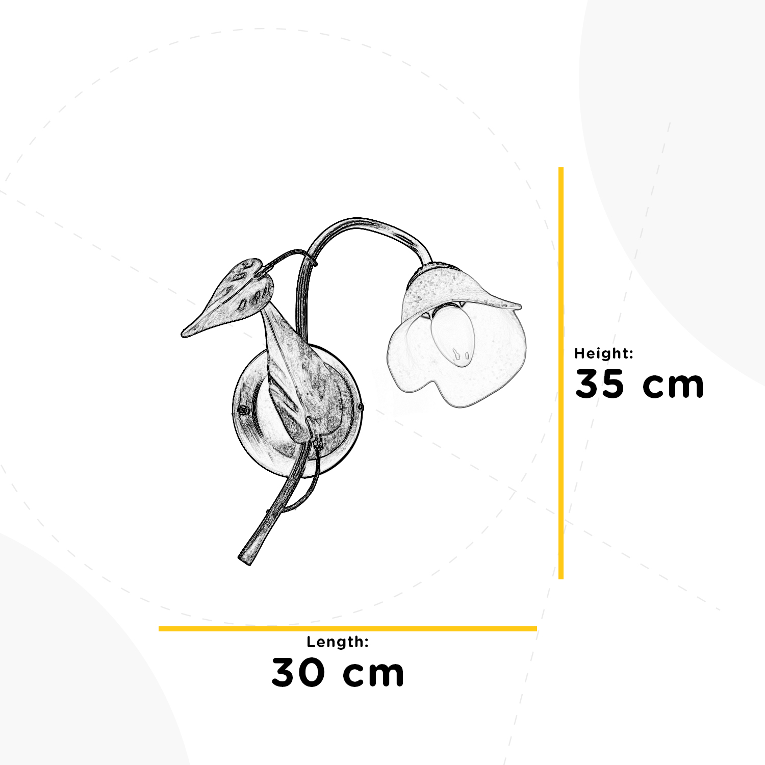 1-Light Wall Lamp Miranda Satin Glass Iron