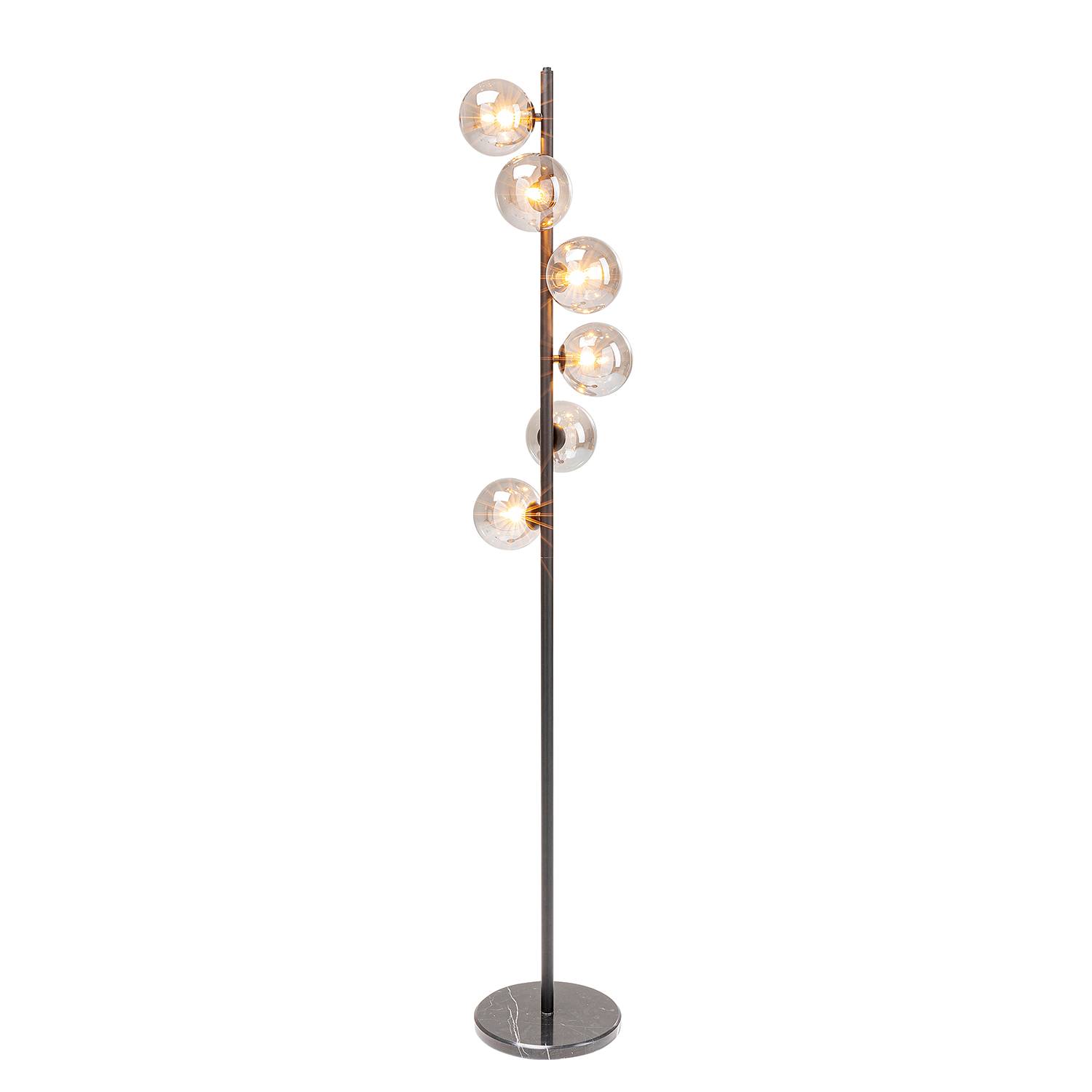 6-Flammig Stehleuchte Scala Balls II Glas Stahl
