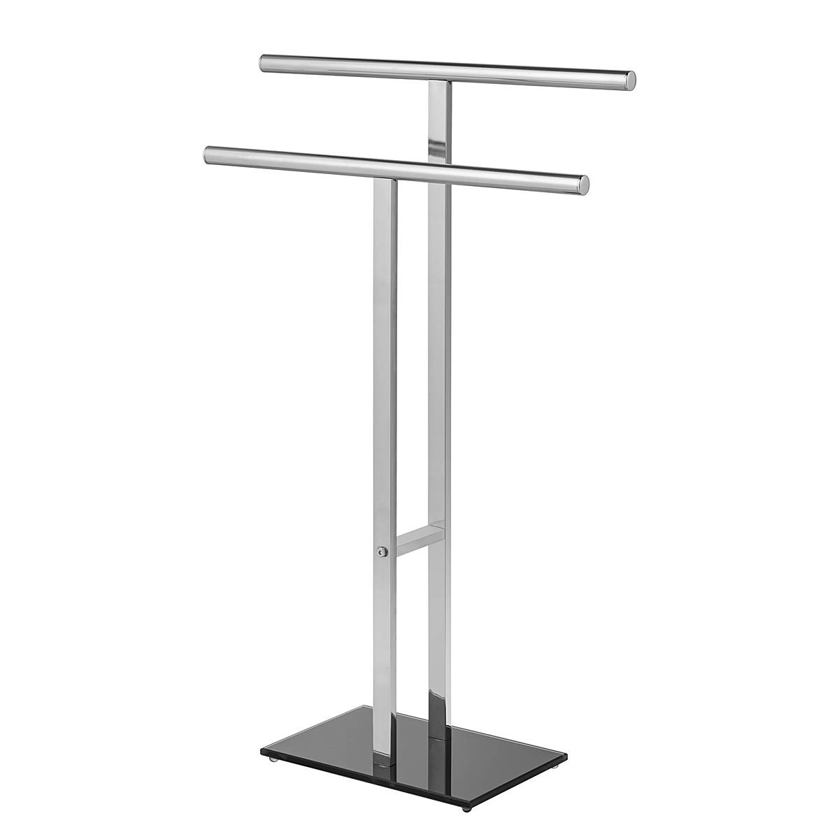 Handtuchständer Lava Edelstahl Silber