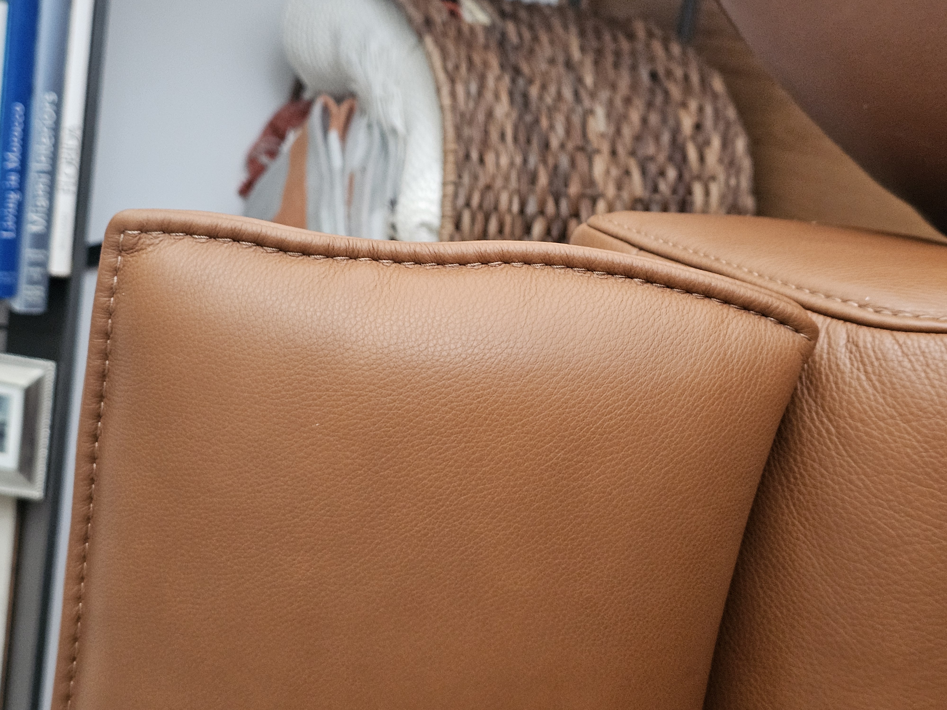 2,5-Sitzer Sofa Leder Braun