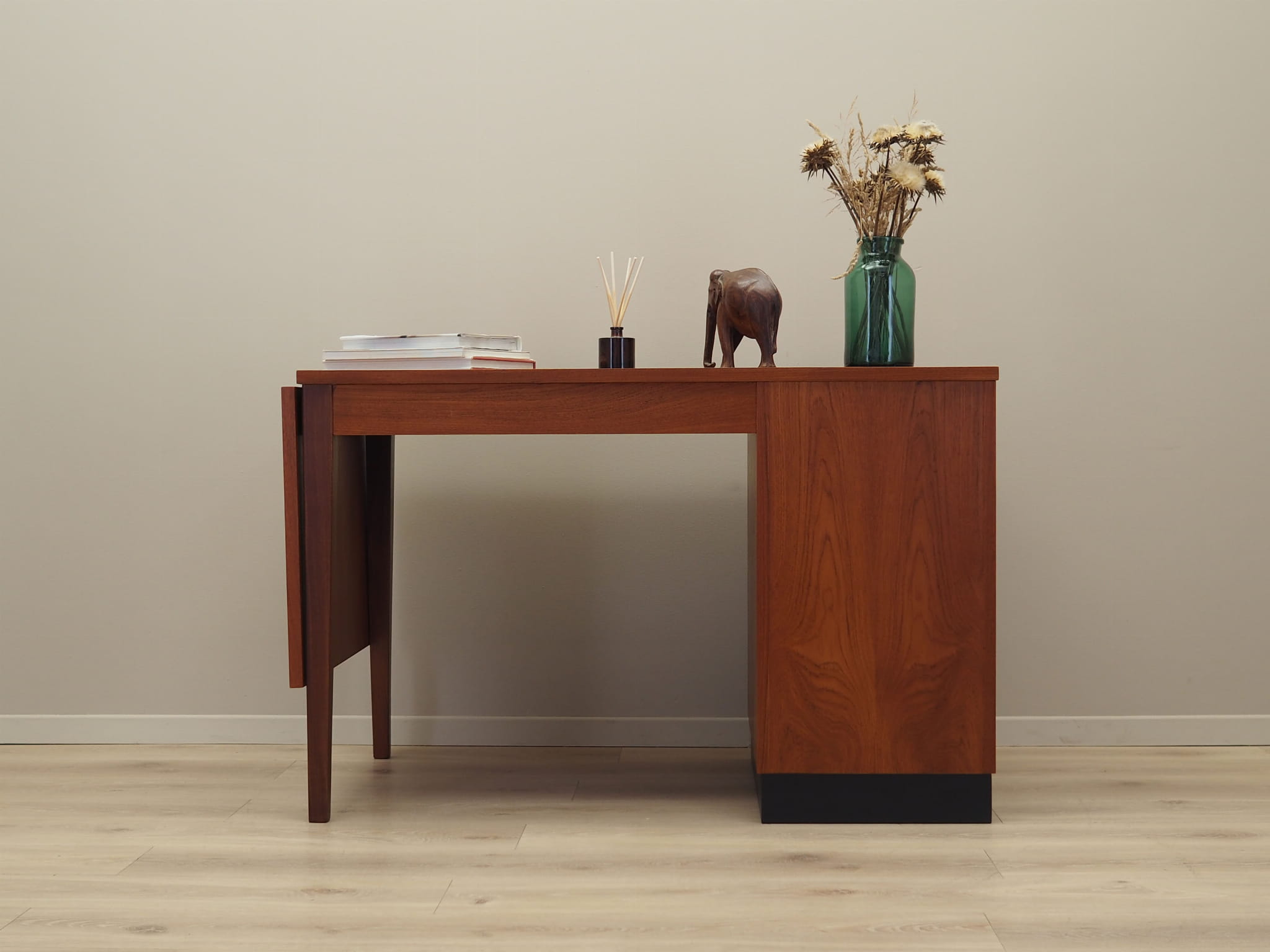 Vintage desk teak brown 1970s