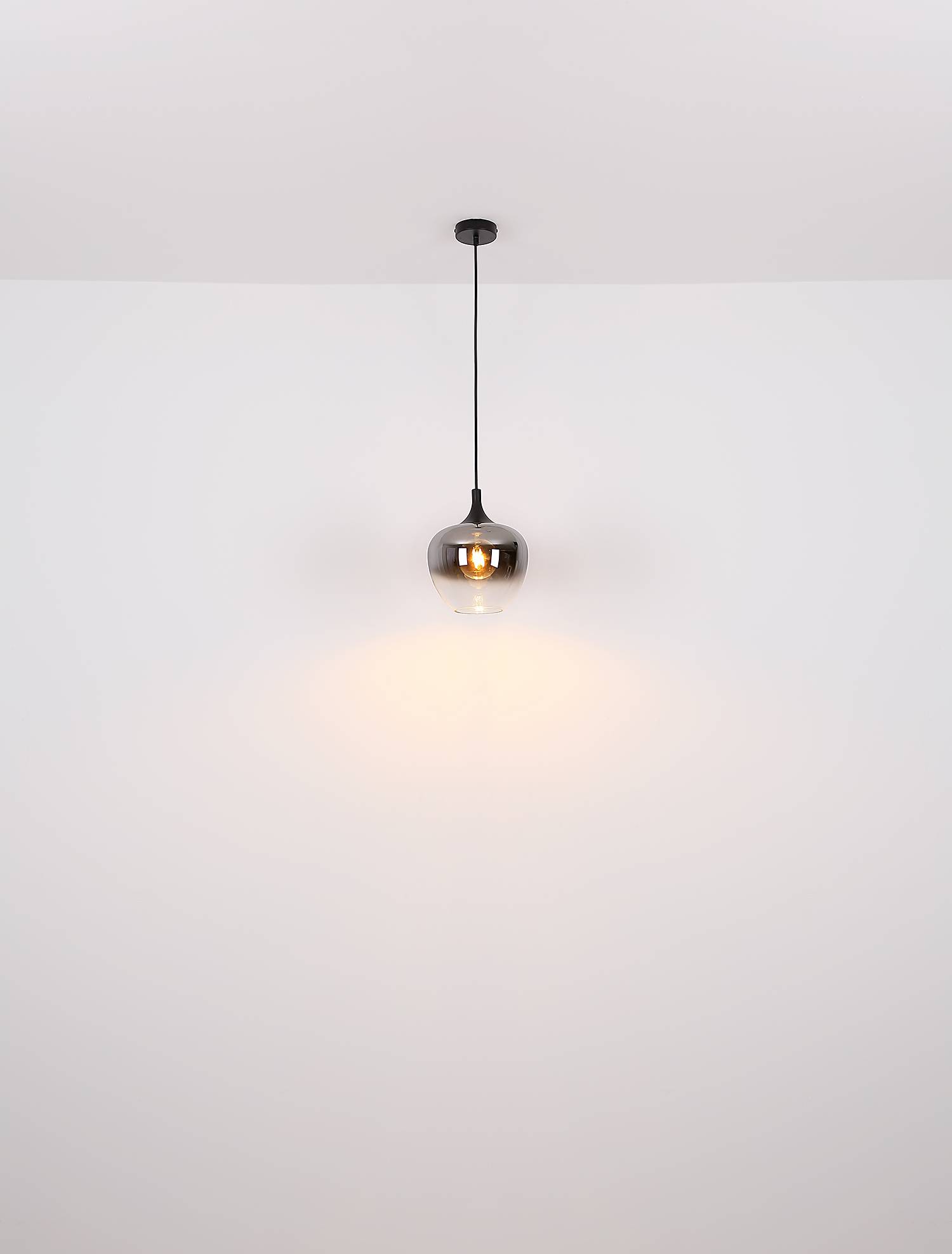Pendelleuchte Maxy Typ B Farbglas Eisen Durchmesser: 24 cm