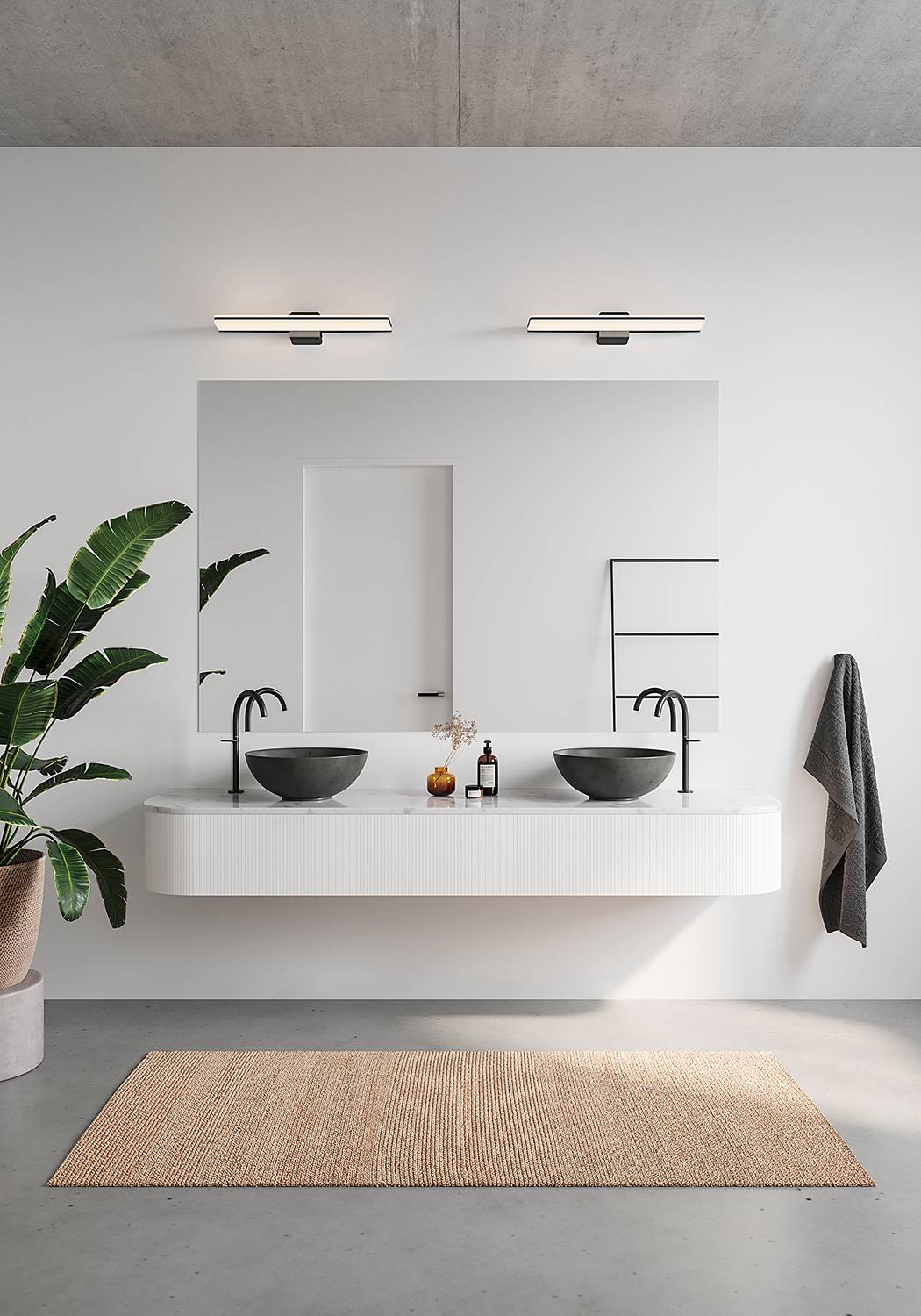 Tinia Wandleuchte Aluminium Schwarz 1-flammig
